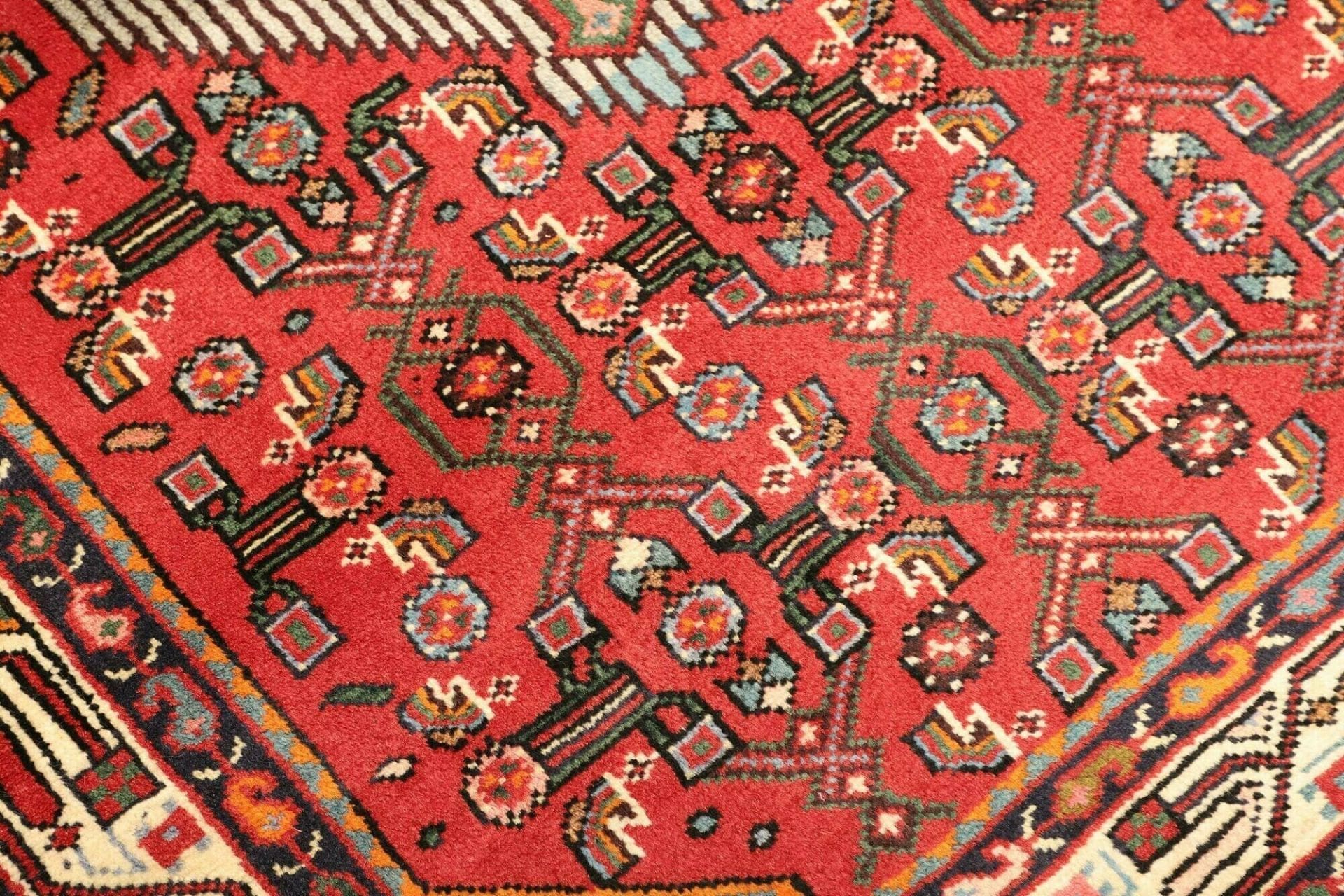 Handgeknüpfter Hamadan Herati Perserteppich, 105 × 150 cm, Wolle