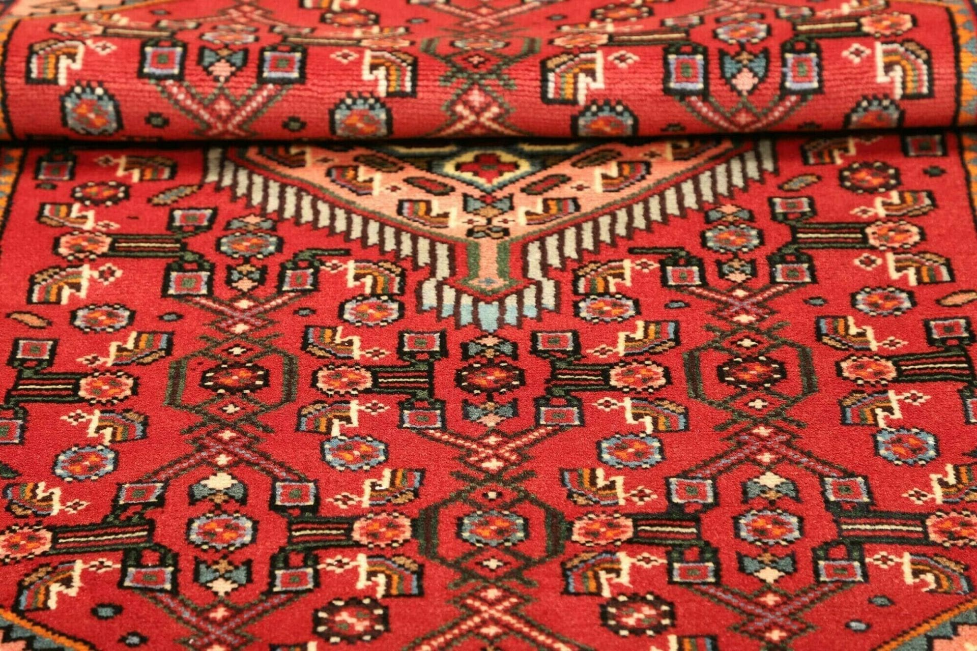 Handgeknüpfter Hamadan Herati Perserteppich, 105 × 150 cm, Wolle