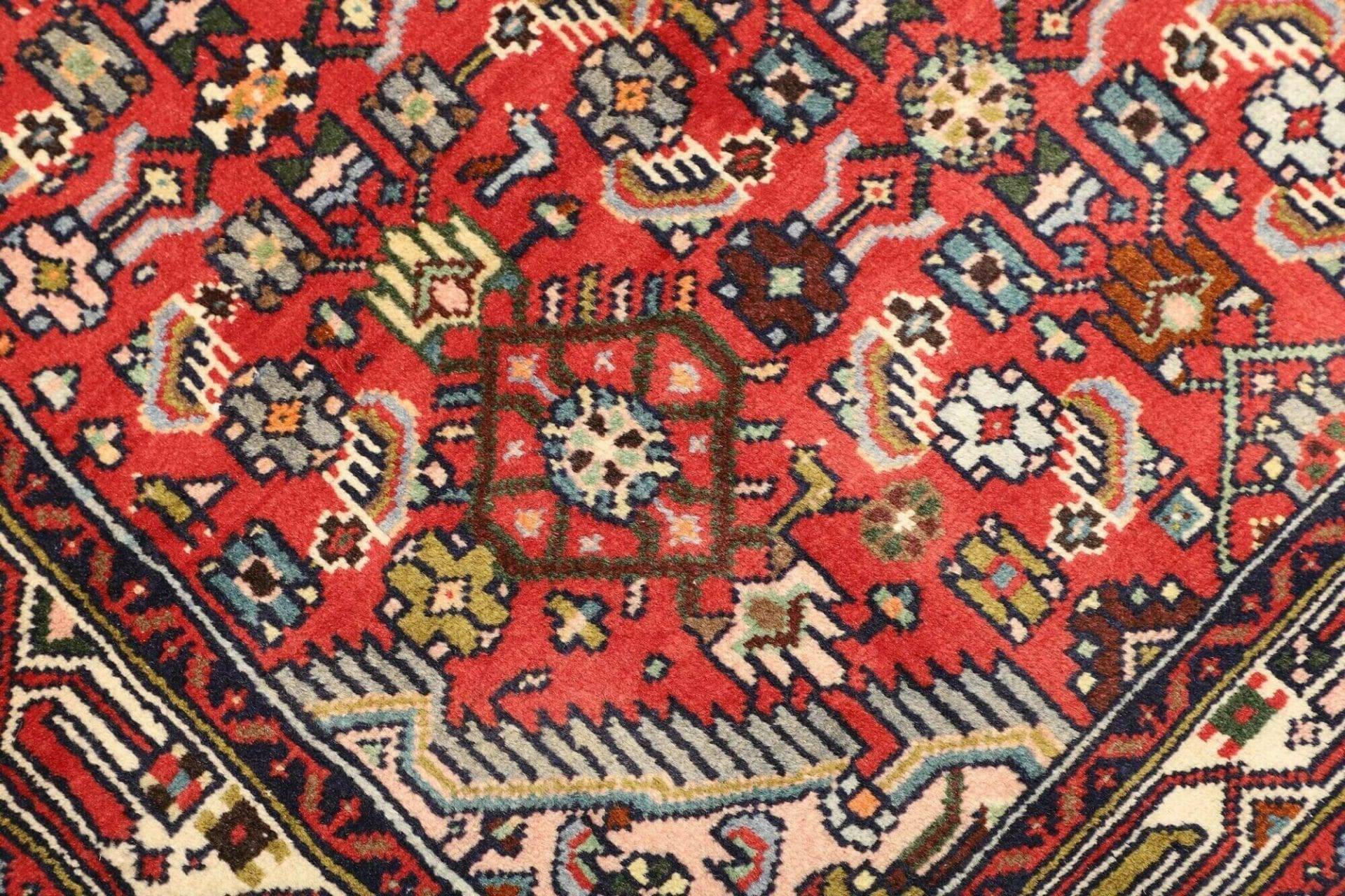 Handgeknüpfter Hamadan Perserteppich, 105 × 150 cm, Wolle