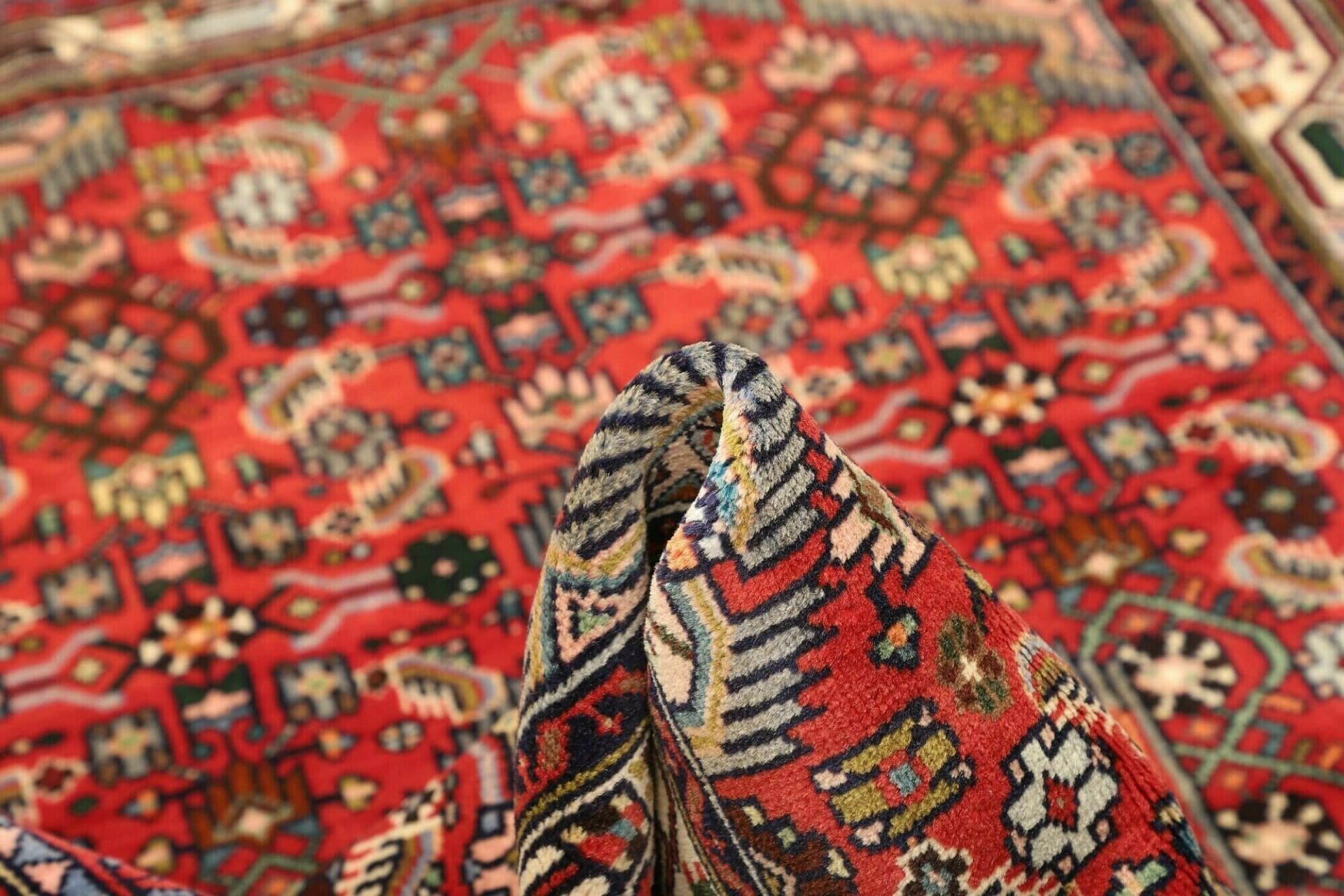 Handgeknüpfter Hamadan Perserteppich, 105 × 150 cm, Wolle