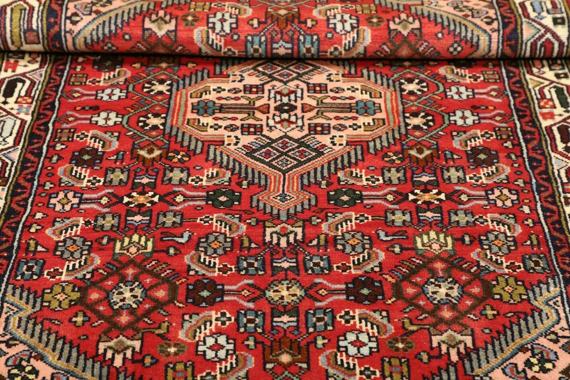 Handgeknüpfter Hamadan Perserteppich, 105 × 150 cm, Wolle