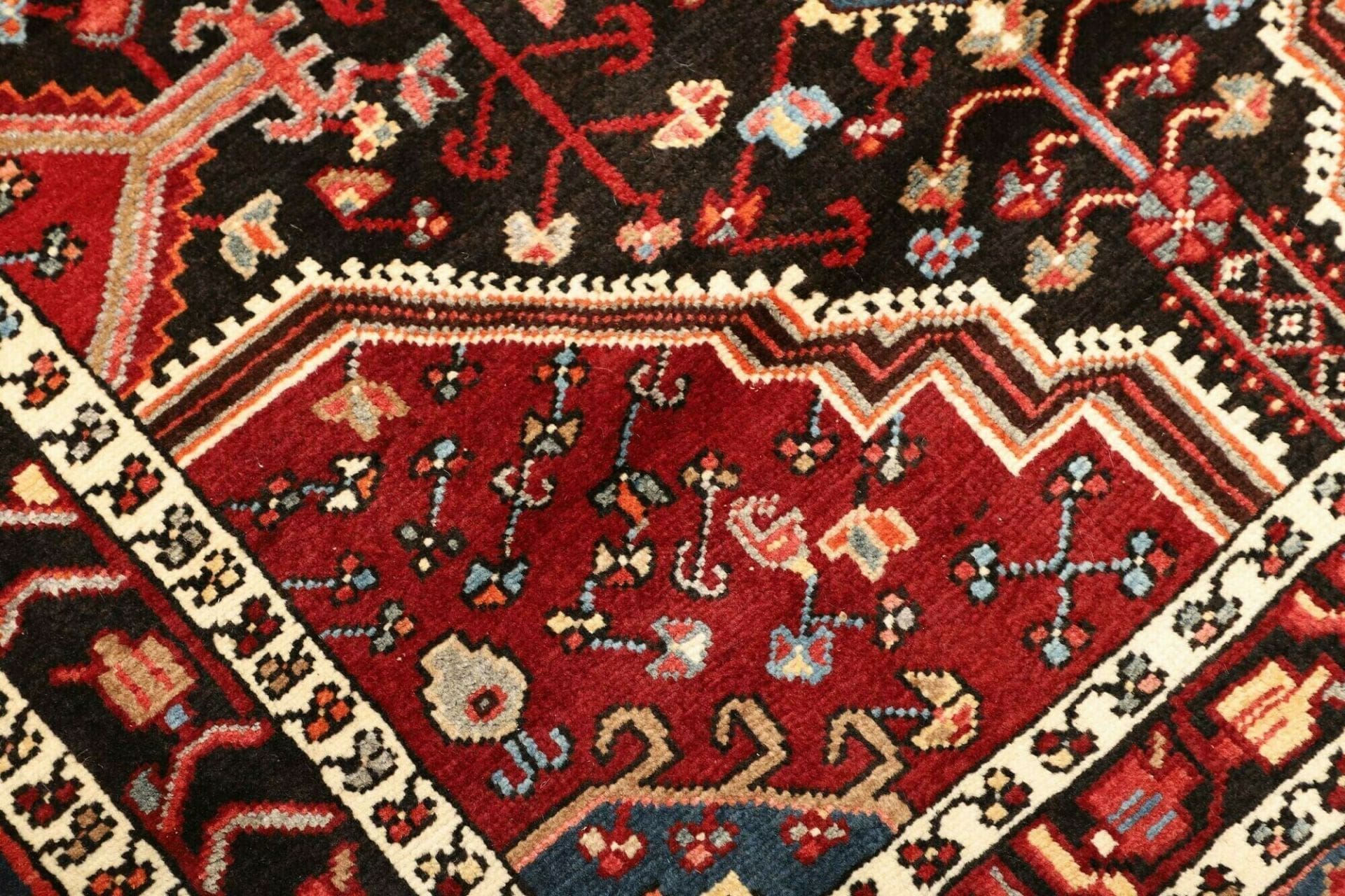 Handgeknüpfter Hamadan Herati Perserteppich 117 × 165 cm