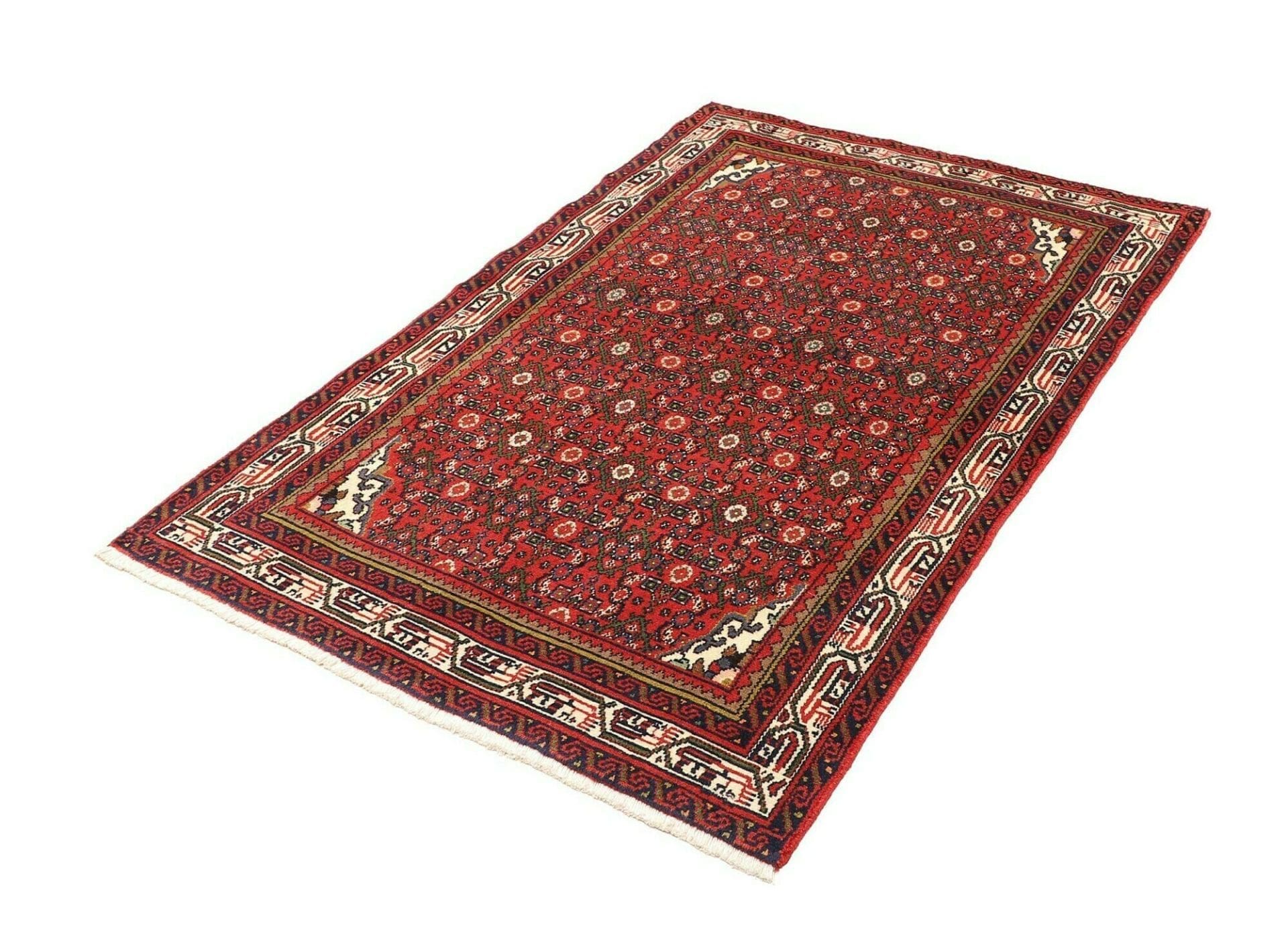 Handgeknüpfter Hamadan Perserteppich 106 × 159 cm