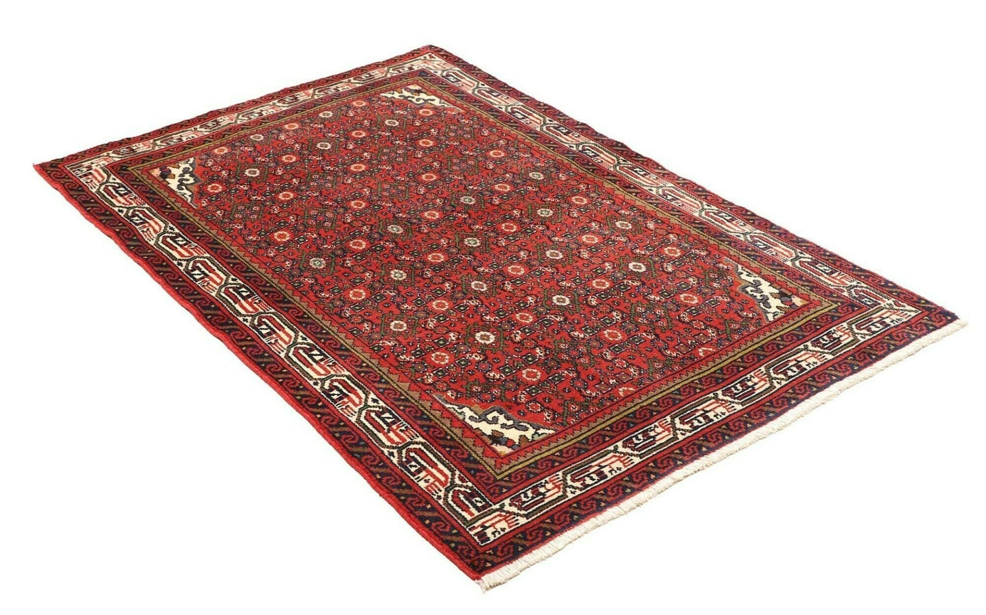 Handgeknüpfter Hamadan Perserteppich 106 × 159 cm