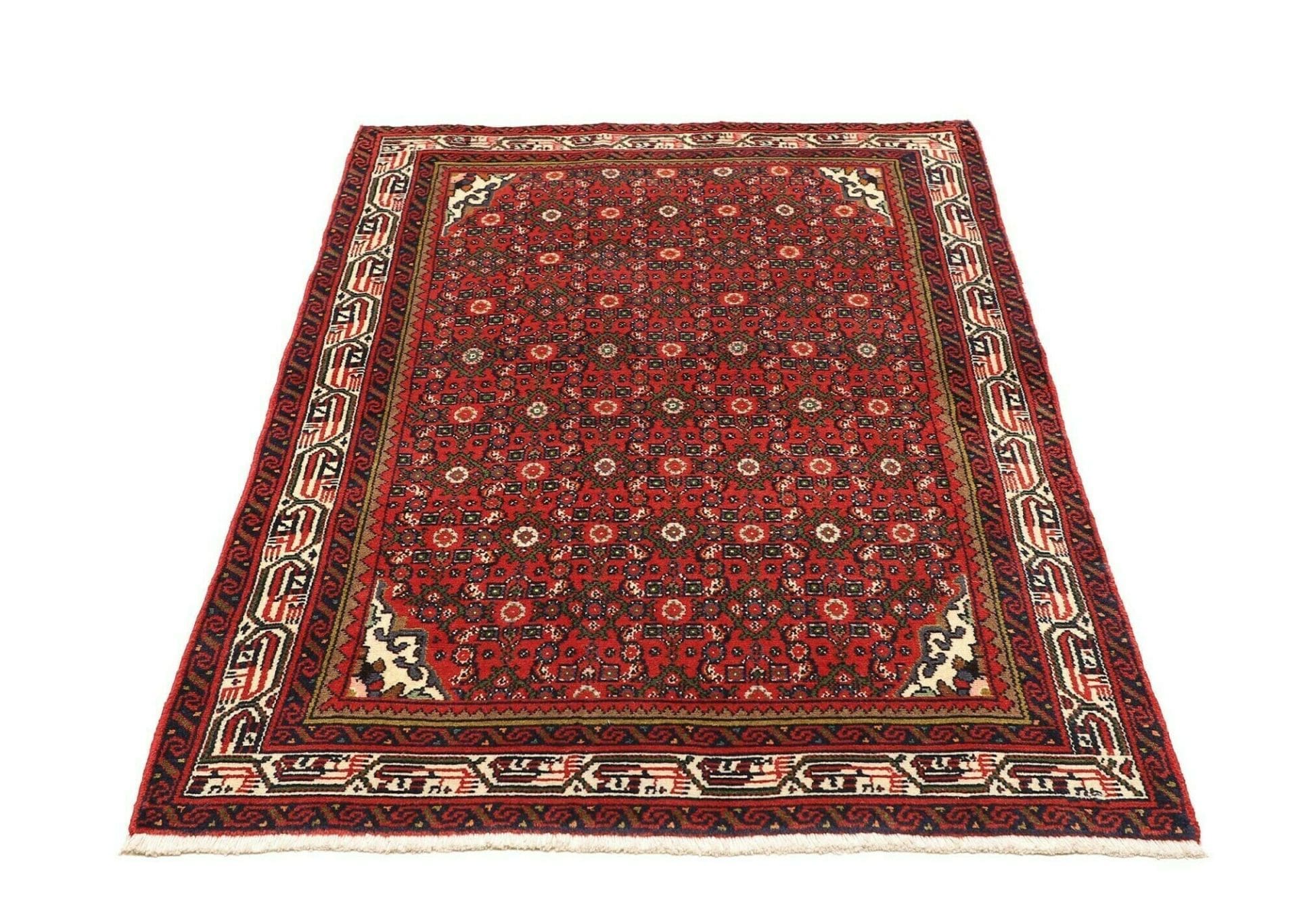 Handgeknüpfter Hamadan Perserteppich 106 × 159 cm