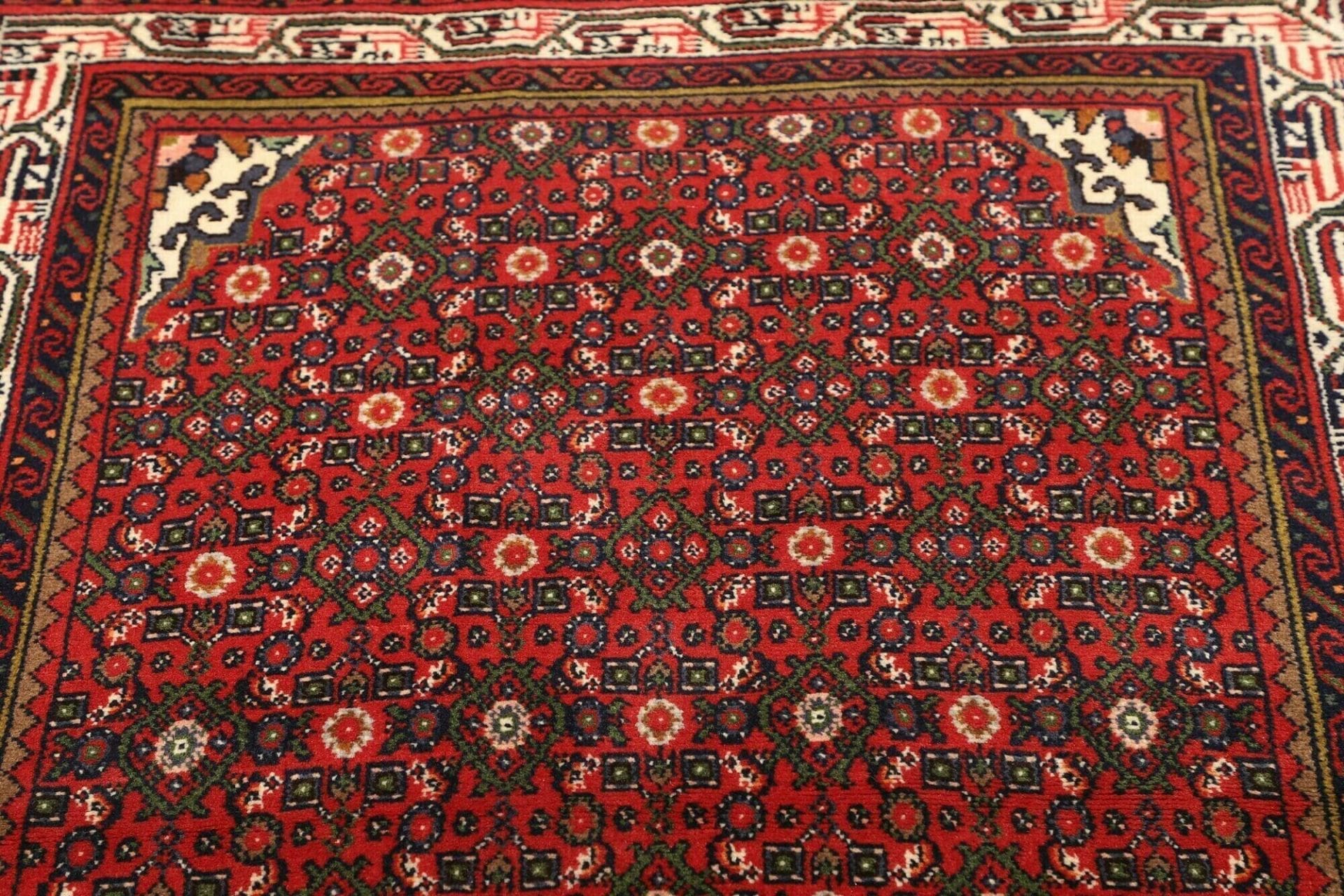 Handgeknüpfter Hamadan Perserteppich 106 × 159 cm