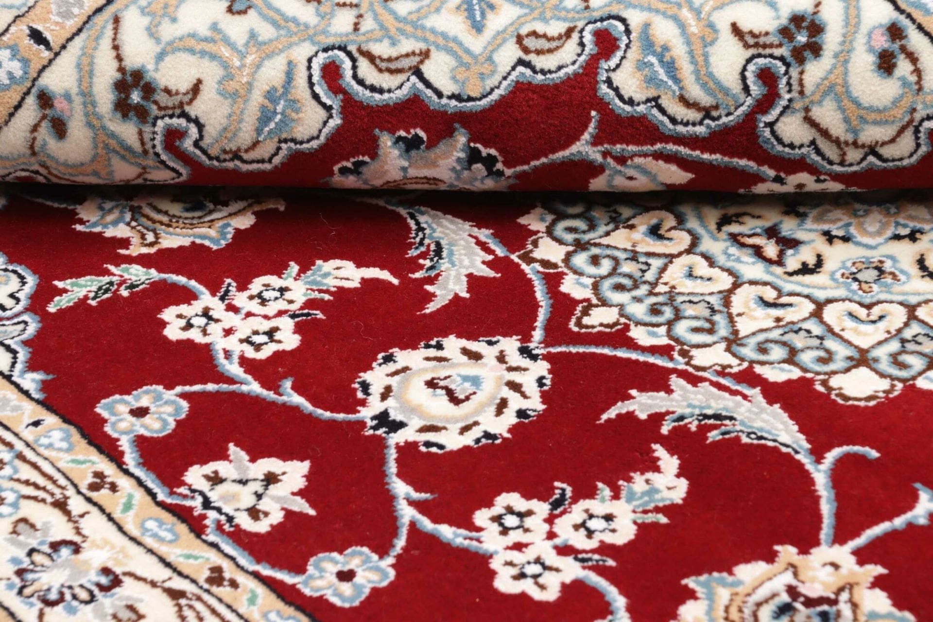 nain-teppich-103x151cm-florale-muster-handgeknupft-perserteppich-9 Handgeknüpfter Nain Perserteppich 103 × 151 cm