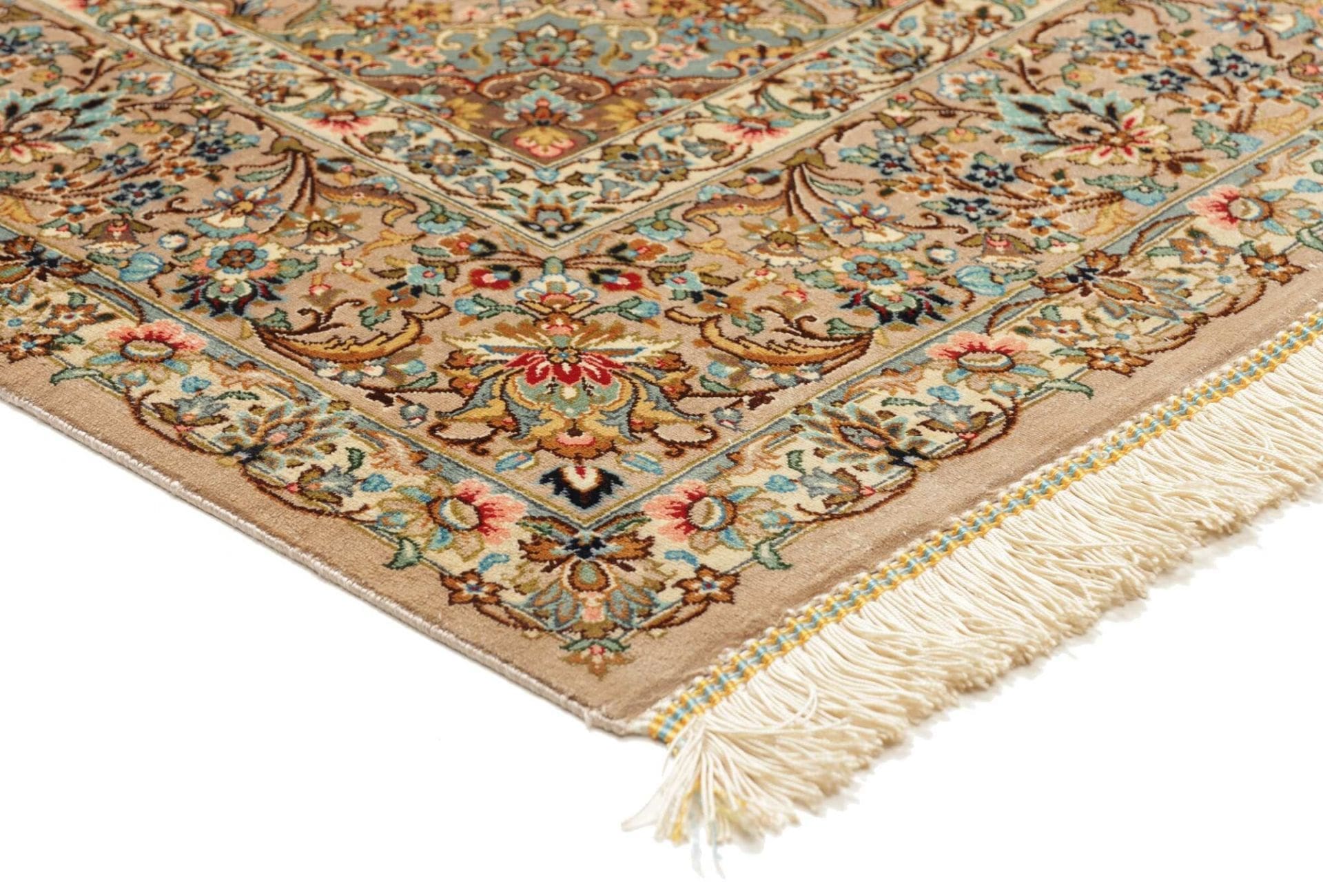 Ghom Perserteppich aus Iran, 105 × 150 cm