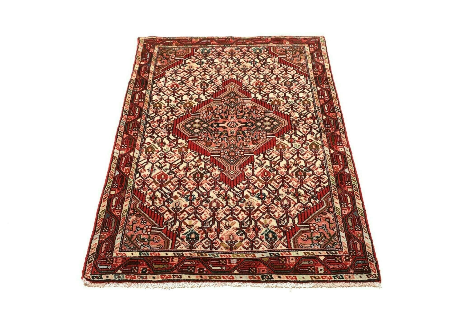 Hamadan Herati Perserteppich aus Iran, 86 × 142 cm