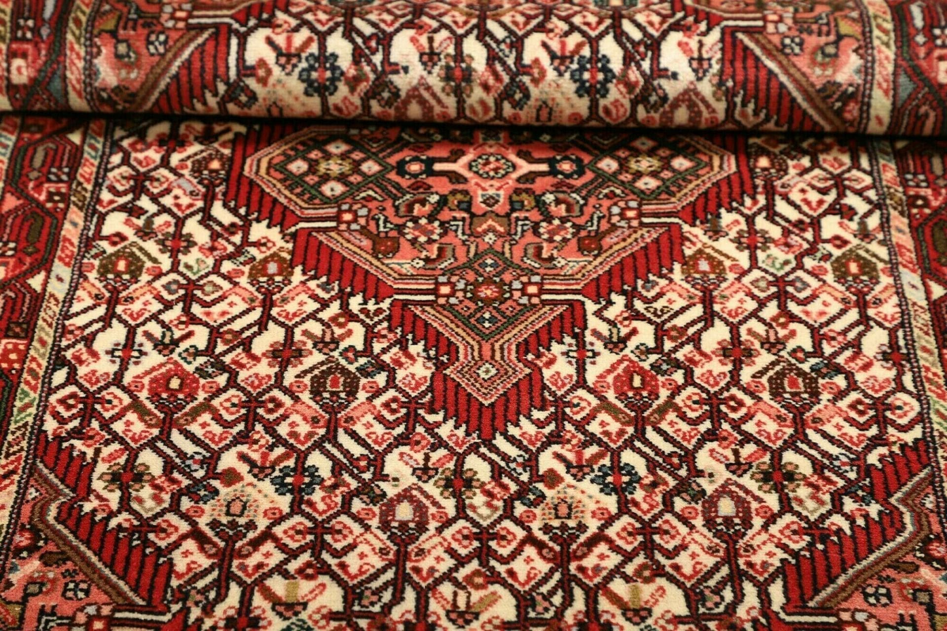 Hamadan Herati Perserteppich aus Iran, 86 × 142 cm