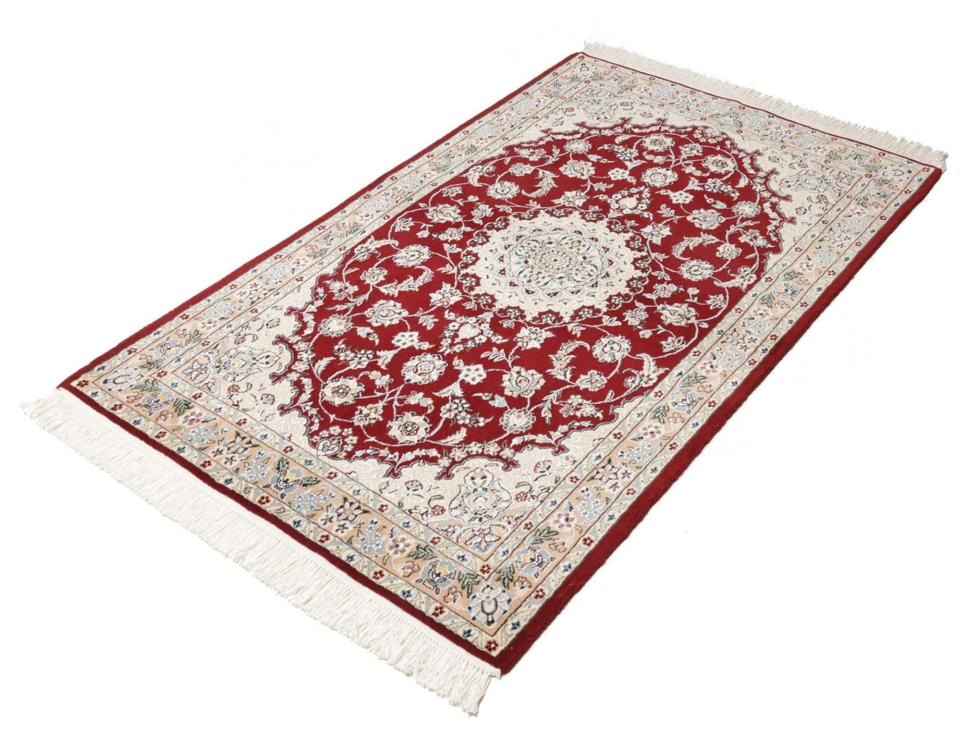 nain-teppich-103-x-160cm-florale-muster-handgeknupft-perserteppich-2 Nain Perserteppich aus Iran, 103 × 160 cm