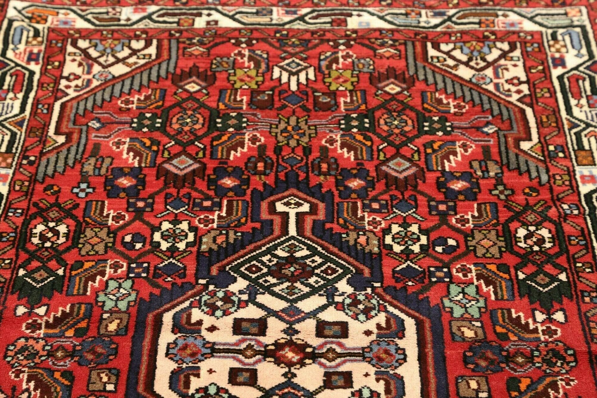 Handgeknüpfter Hamadan Herati Perserteppich 100 × 150 cm