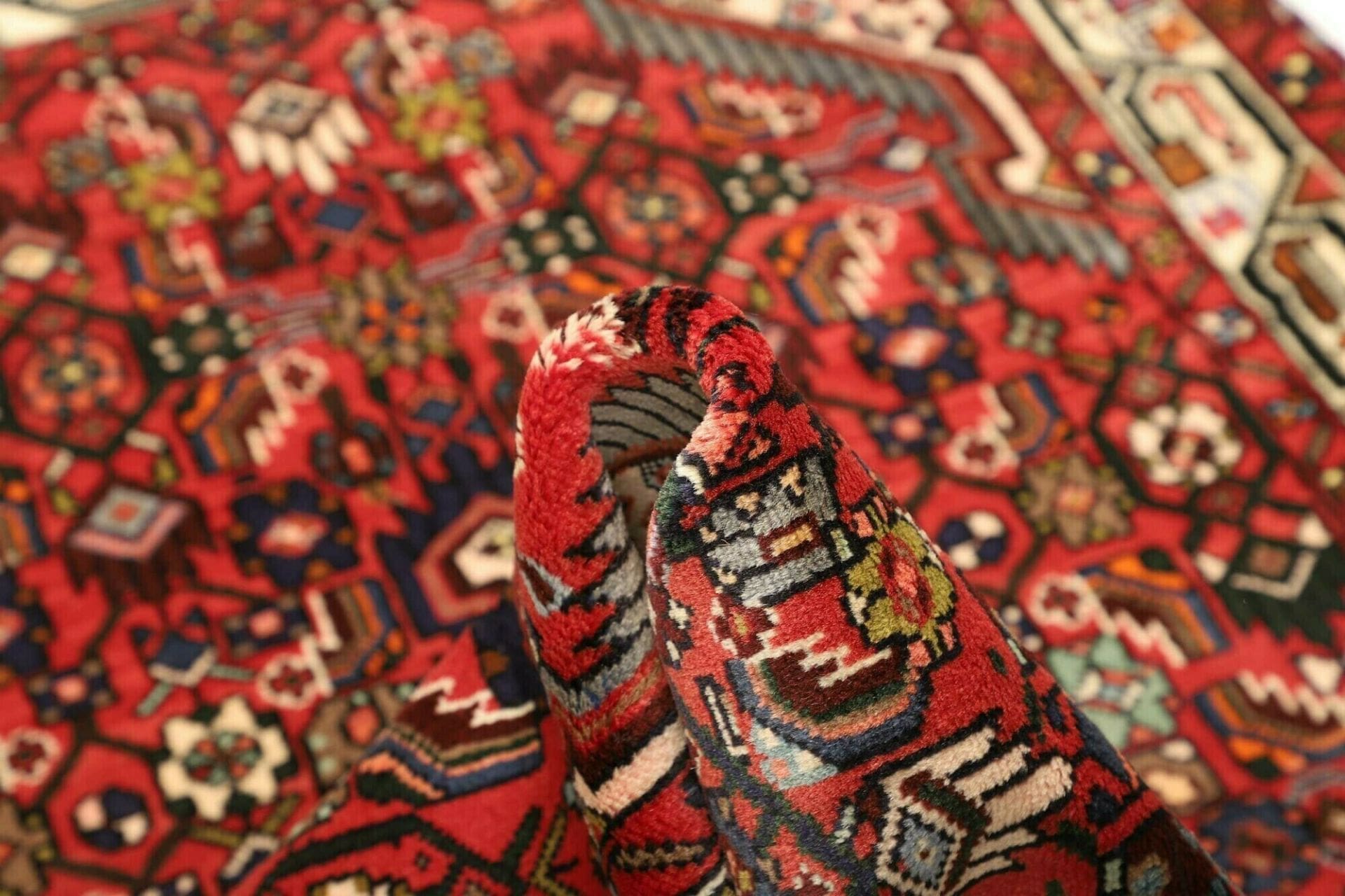 Handgeknüpfter Hamadan Herati Perserteppich 100 × 150 cm