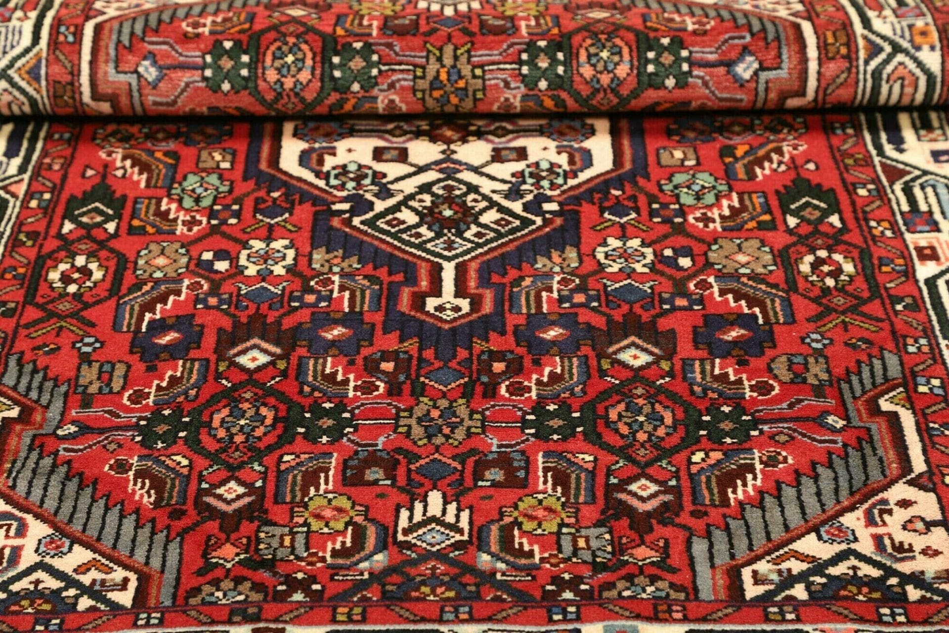 Handgeknüpfter Hamadan Herati Perserteppich 100 × 150 cm