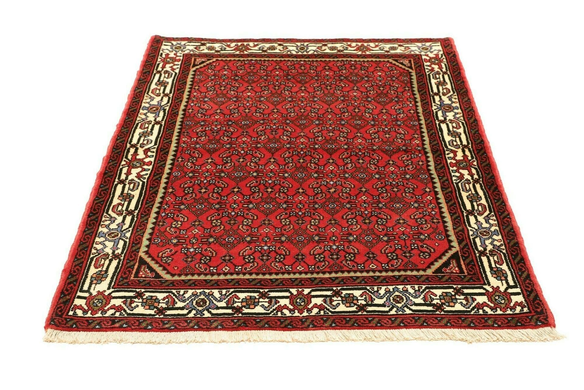 orientteppich-hamadan-115-x-141cm-schurwolle-handgeknupft-3 Handgeknüpfter Hamadan Perserteppich 115 × 141 cm