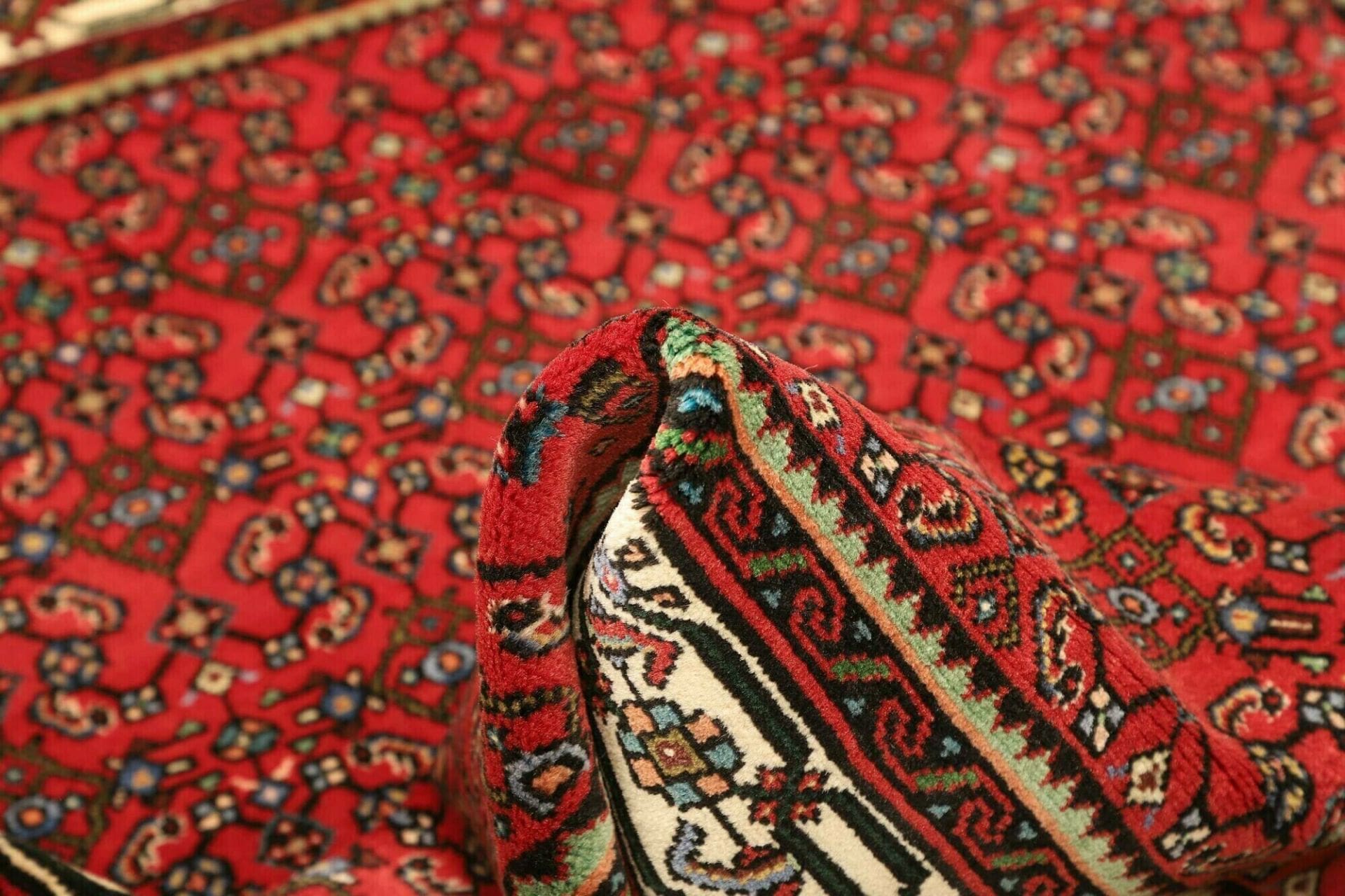 orientteppich-hamadan-115-x-141cm-schurwolle-handgeknupft-8 Handgeknüpfter Hamadan Perserteppich 115 × 141 cm