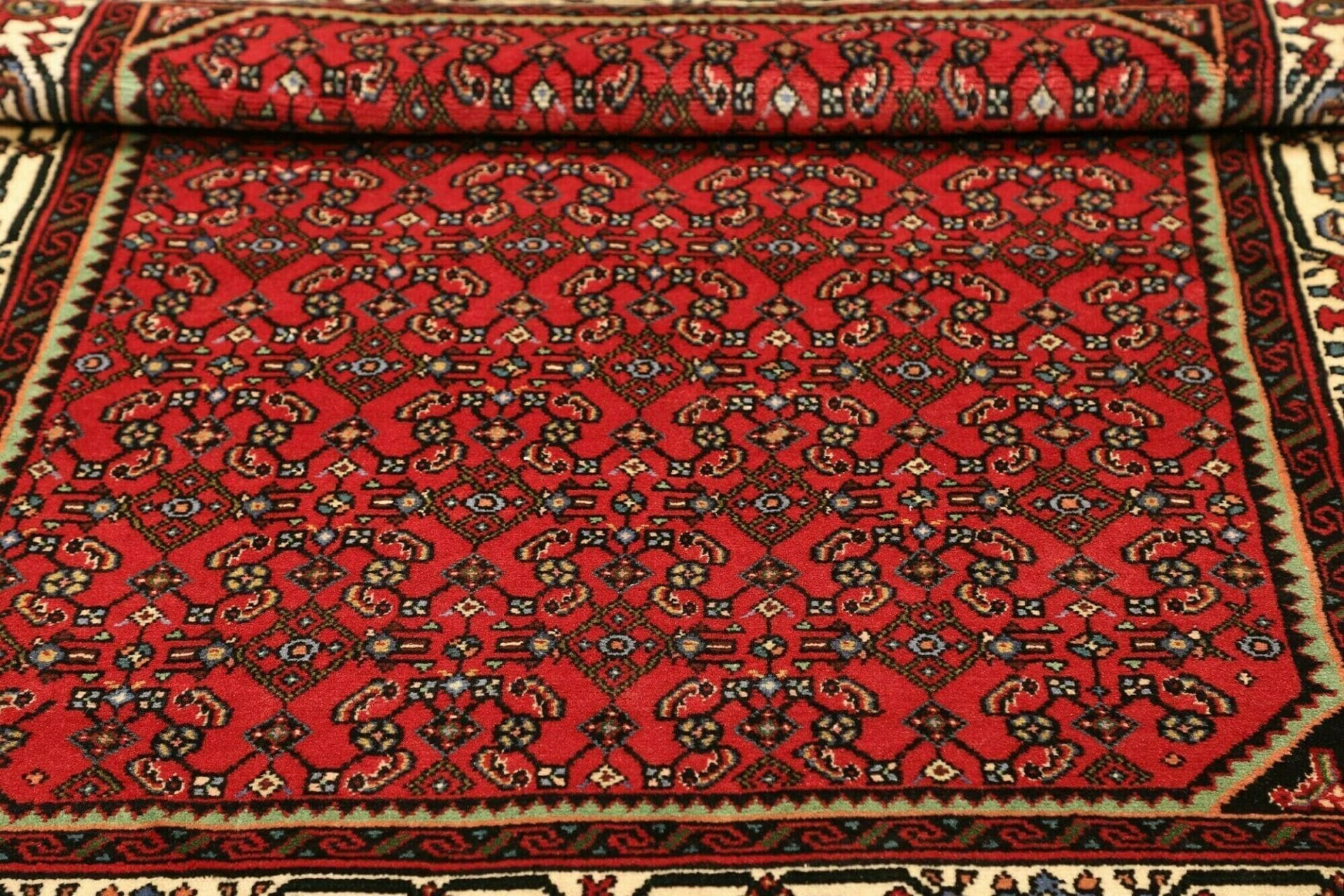 orientteppich-hamadan-115-x-141cm-schurwolle-handgeknupft-9 Handgeknüpfter Hamadan Perserteppich 115 × 141 cm