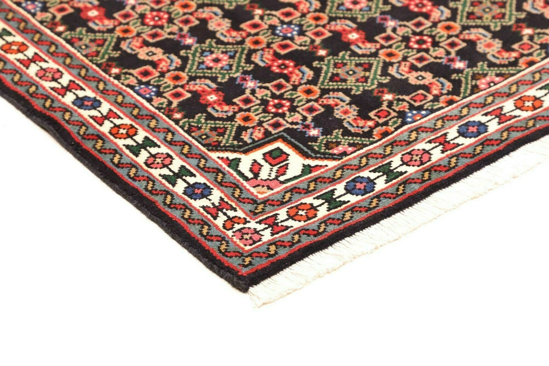 Handgeknüpfter Hamadan Perserteppich 103 × 144 cm