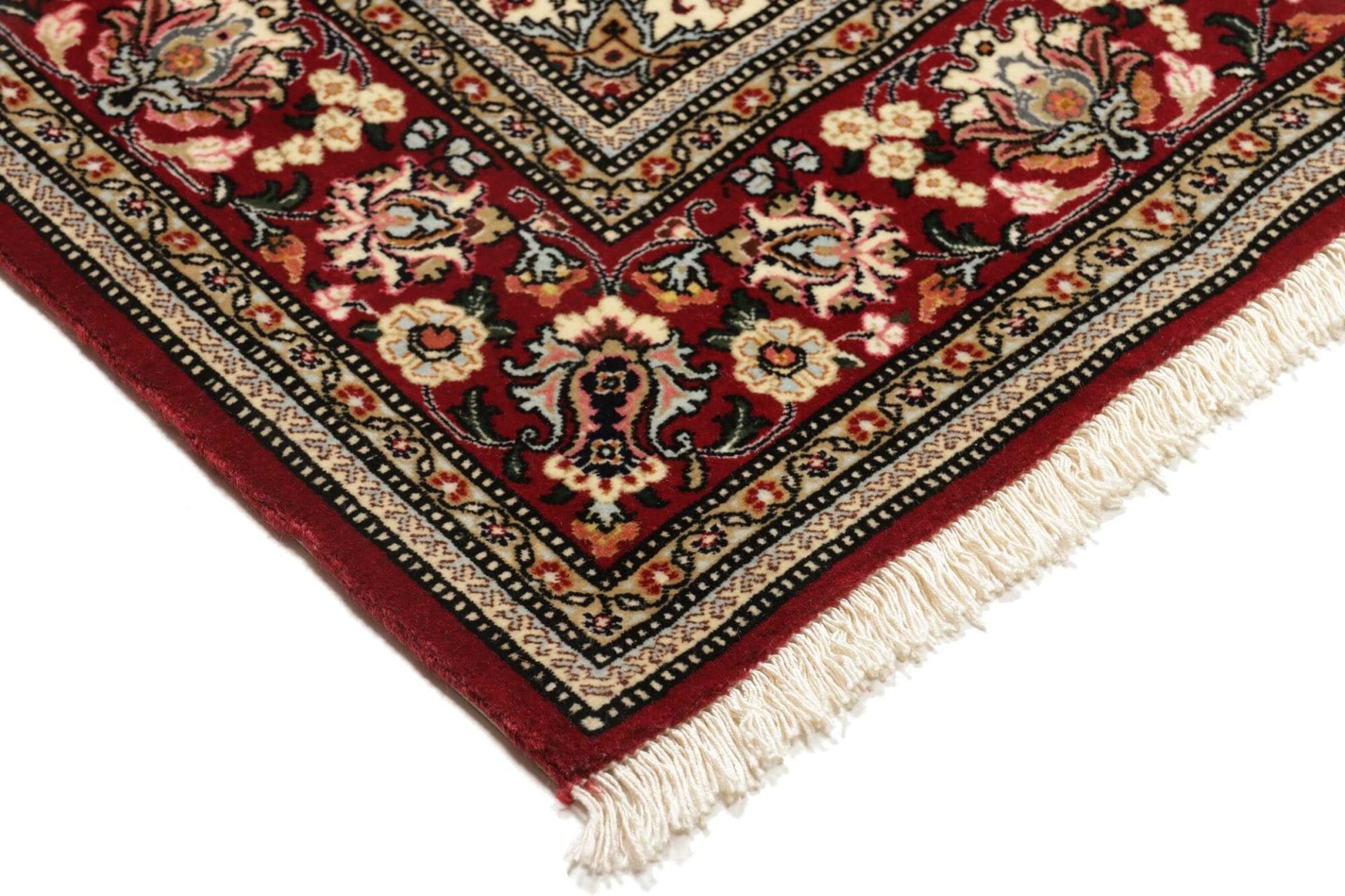 Isfahan Perserteppich 110 × 155 cm aus Wolle & Seide, handgeknüpft