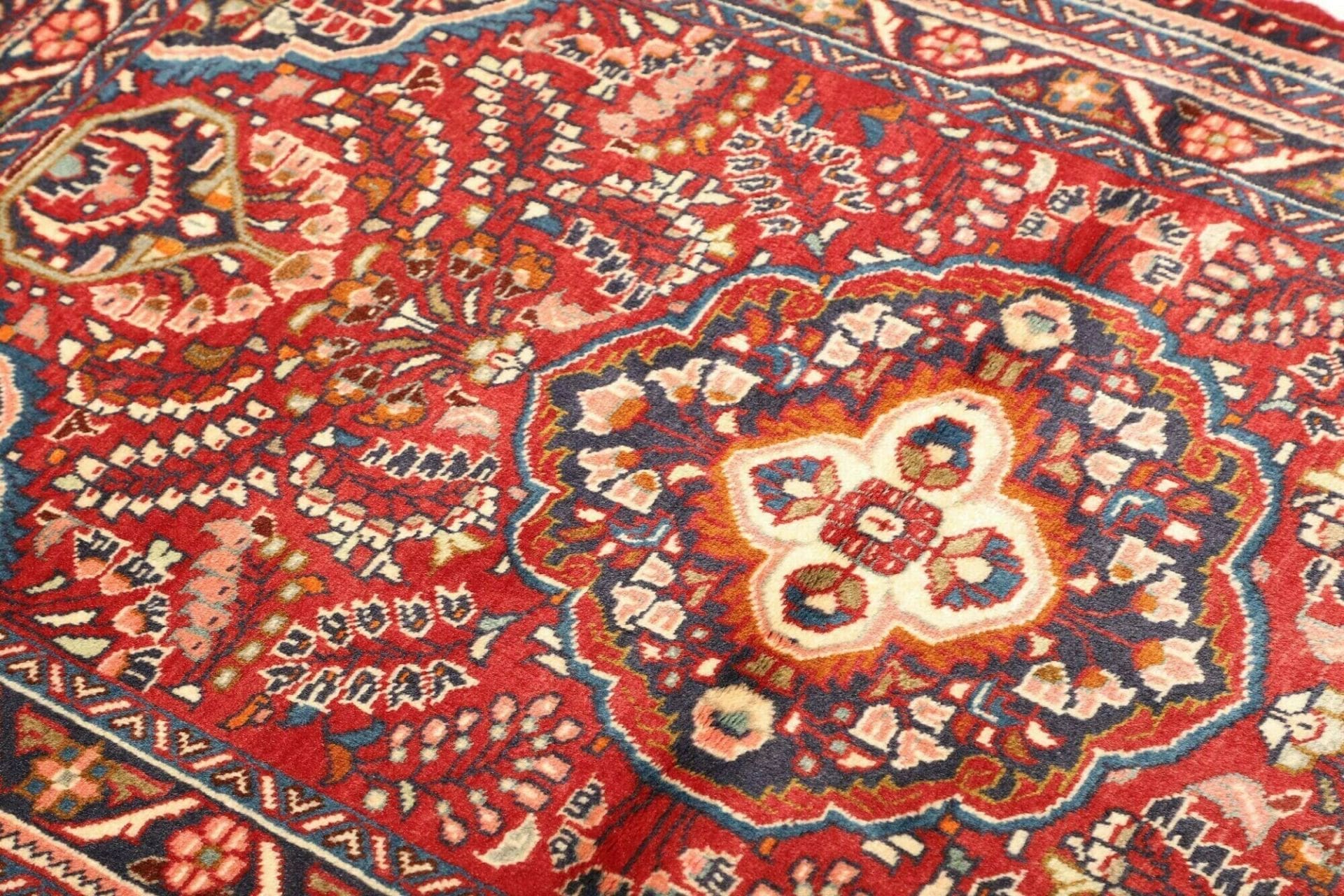 hamadan-teppich-110-x-165cm-schurwolle-herati-muster-handgeknupft-6 Handgeknüpfter Hamadan Herati Perserteppich, 110 × 165 cm, Wolle