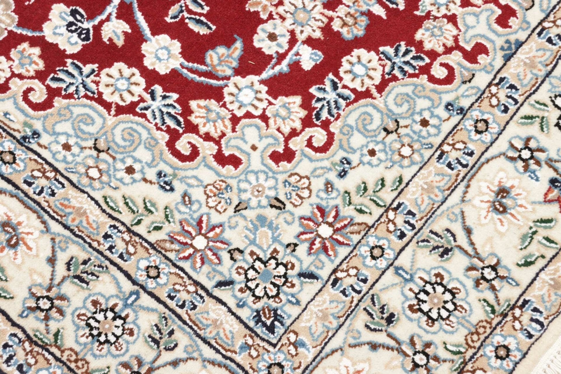 nain-teppich-103-x-152cm-florale-muster-handgeknupft-perserteppich-5 Nain Perserteppich 103 × 152 cm aus Wolle, handgeknüpft