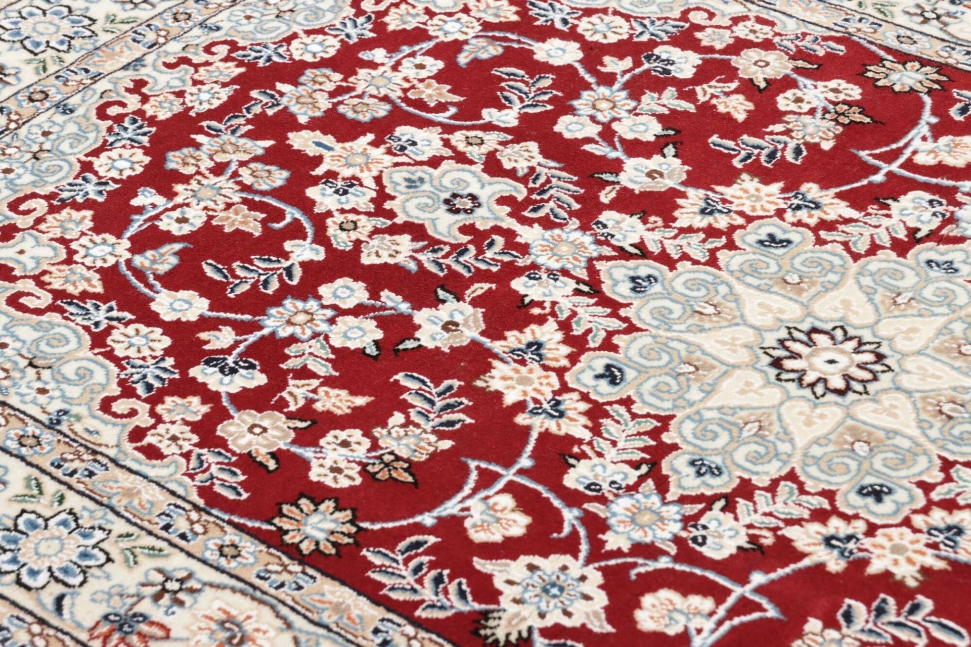 nain-teppich-103-x-152cm-florale-muster-handgeknupft-perserteppich-7 Nain Perserteppich 103 × 152 cm aus Wolle, handgeknüpft