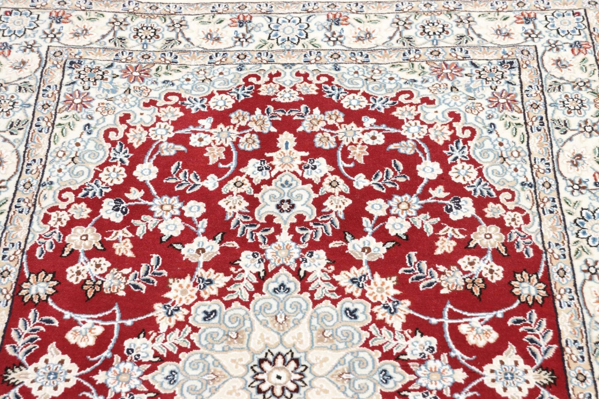 nain-teppich-103-x-152cm-florale-muster-handgeknupft-perserteppich-8 Nain Perserteppich 103 × 152 cm aus Wolle, handgeknüpft