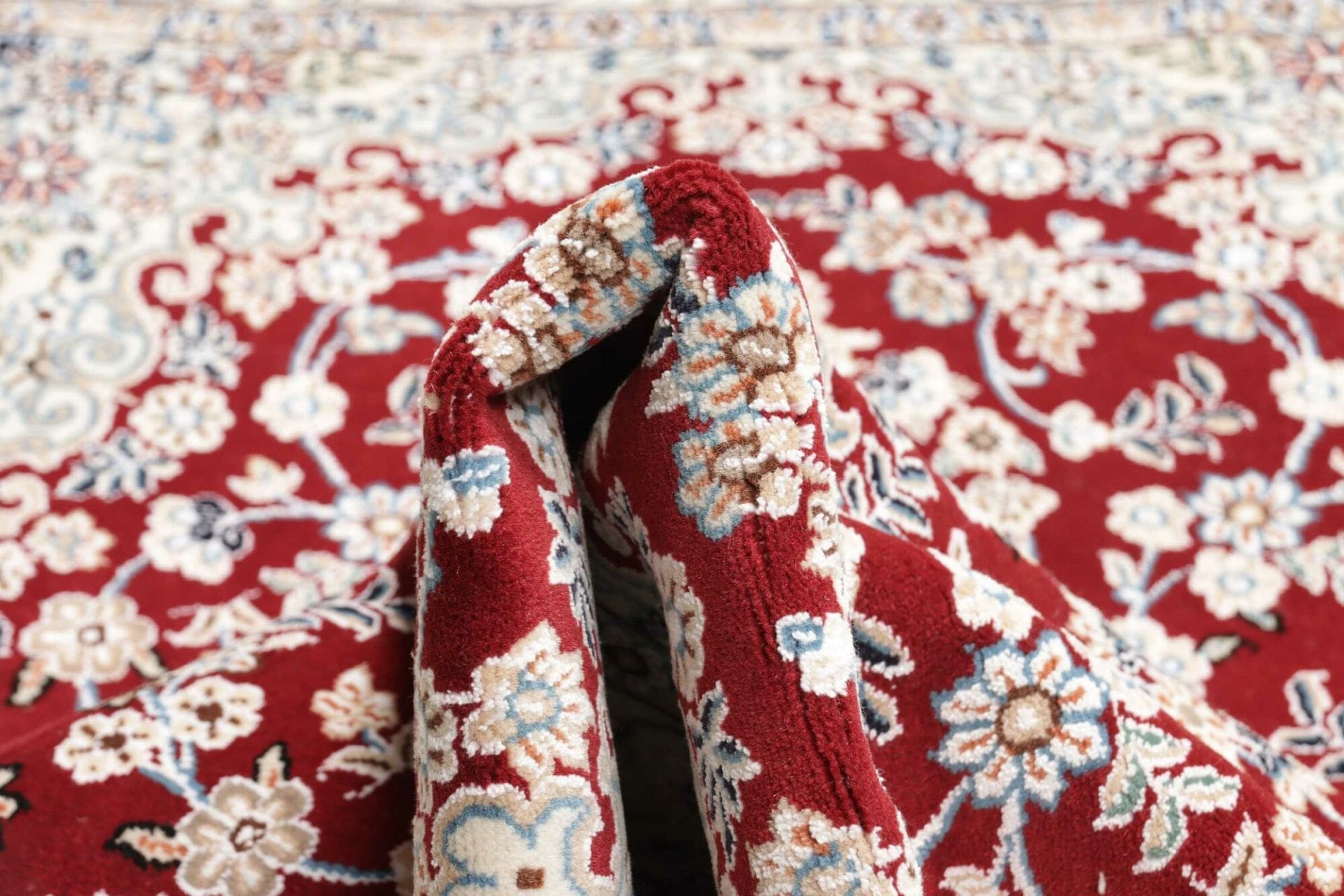 nain-teppich-103-x-152cm-florale-muster-handgeknupft-perserteppich-9 Nain Perserteppich 103 × 152 cm aus Wolle, handgeknüpft