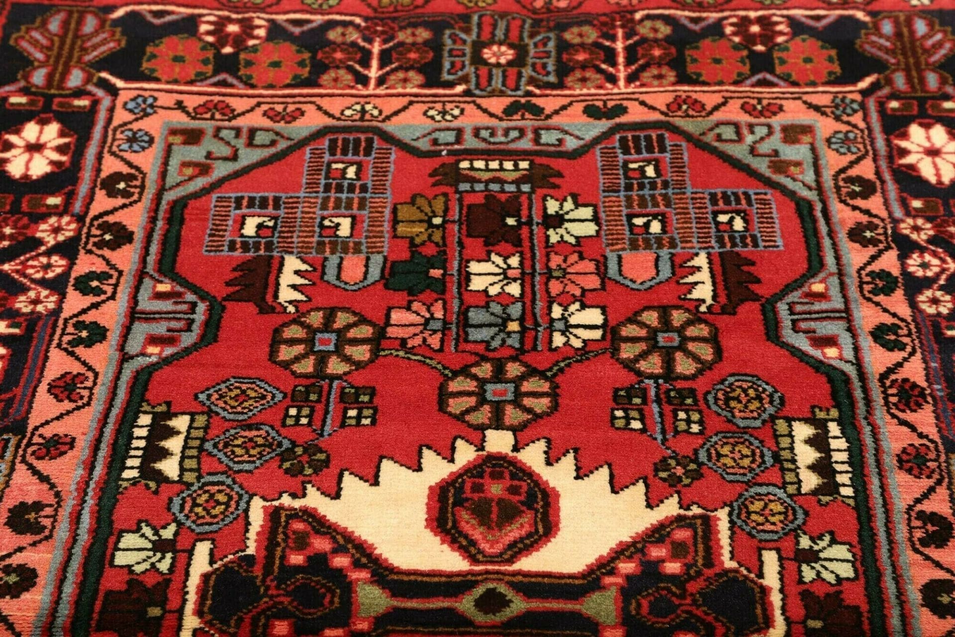 Hamadan Herati Perserteppich 113 × 160 cm aus Wolle, handgeknüpft
