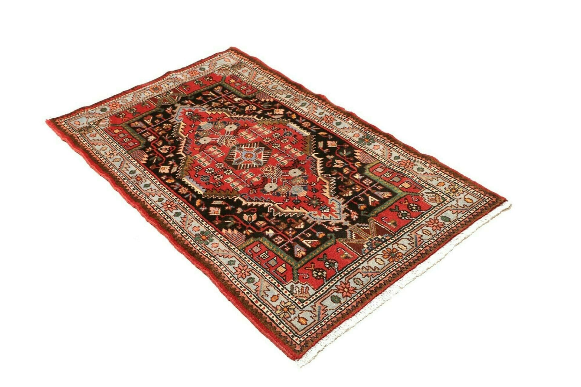 Hamadan Herati Perserteppich aus Iran, 88 × 136 cm
