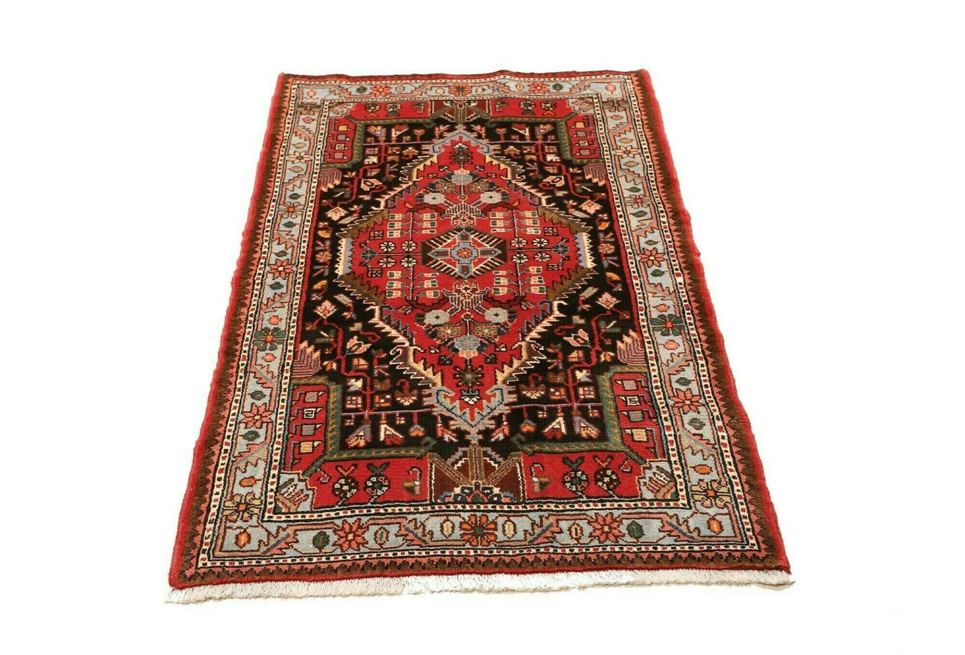 Hamadan Herati Perserteppich aus Iran, 88 × 136 cm
