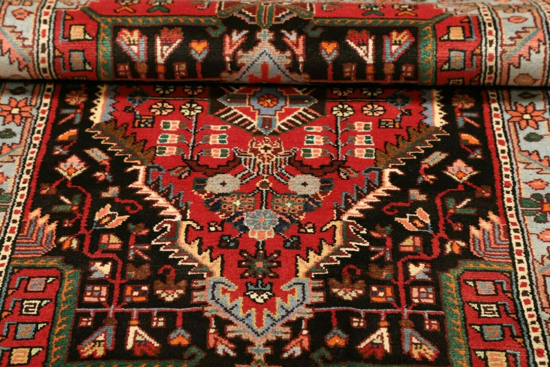 Hamadan Herati Perserteppich aus Iran, 88 × 136 cm