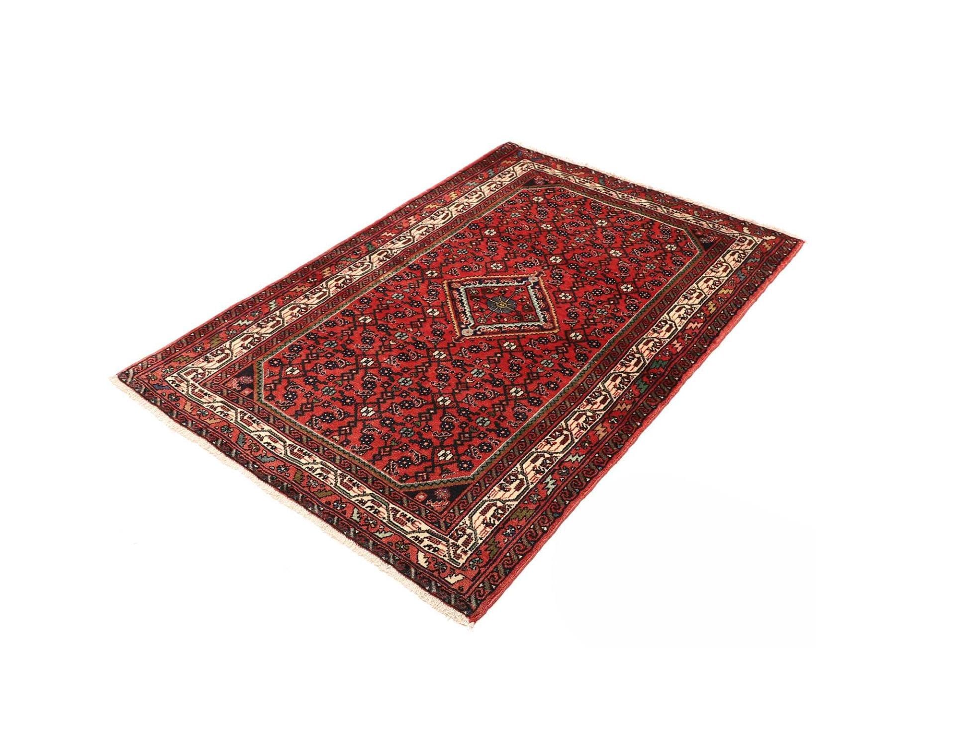 Hamadan Perserteppich aus Iran, 101 × 143 cm