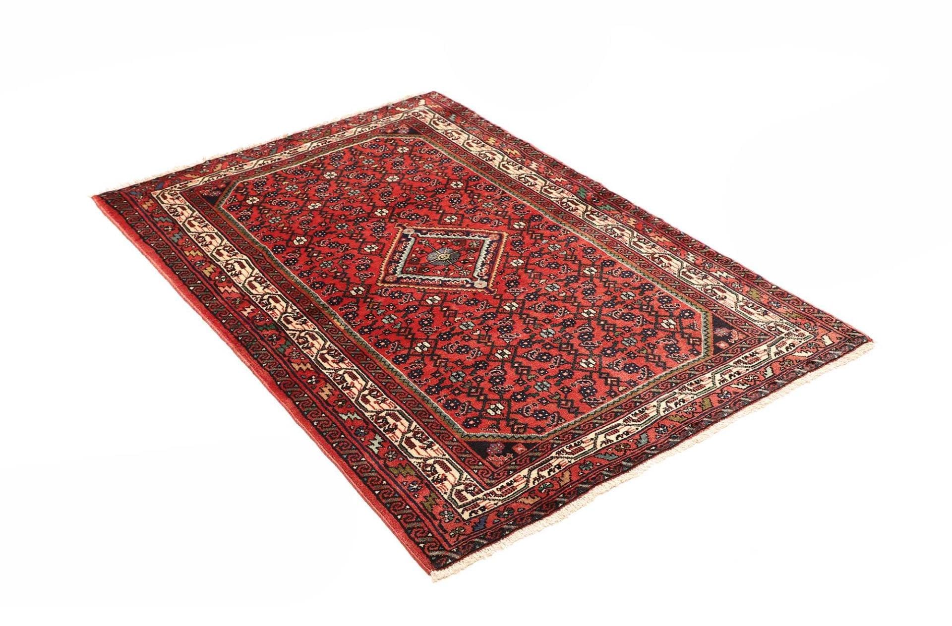 Hamadan Perserteppich aus Iran, 101 × 143 cm