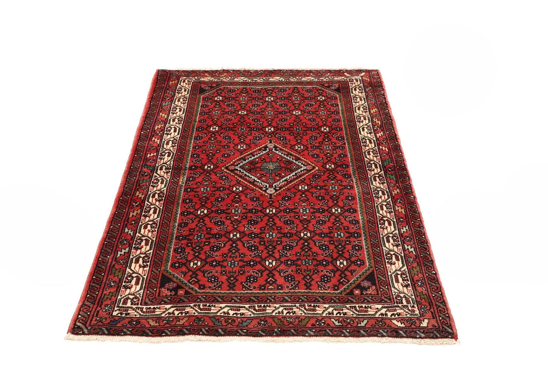 Hamadan Perserteppich aus Iran, 101 × 143 cm