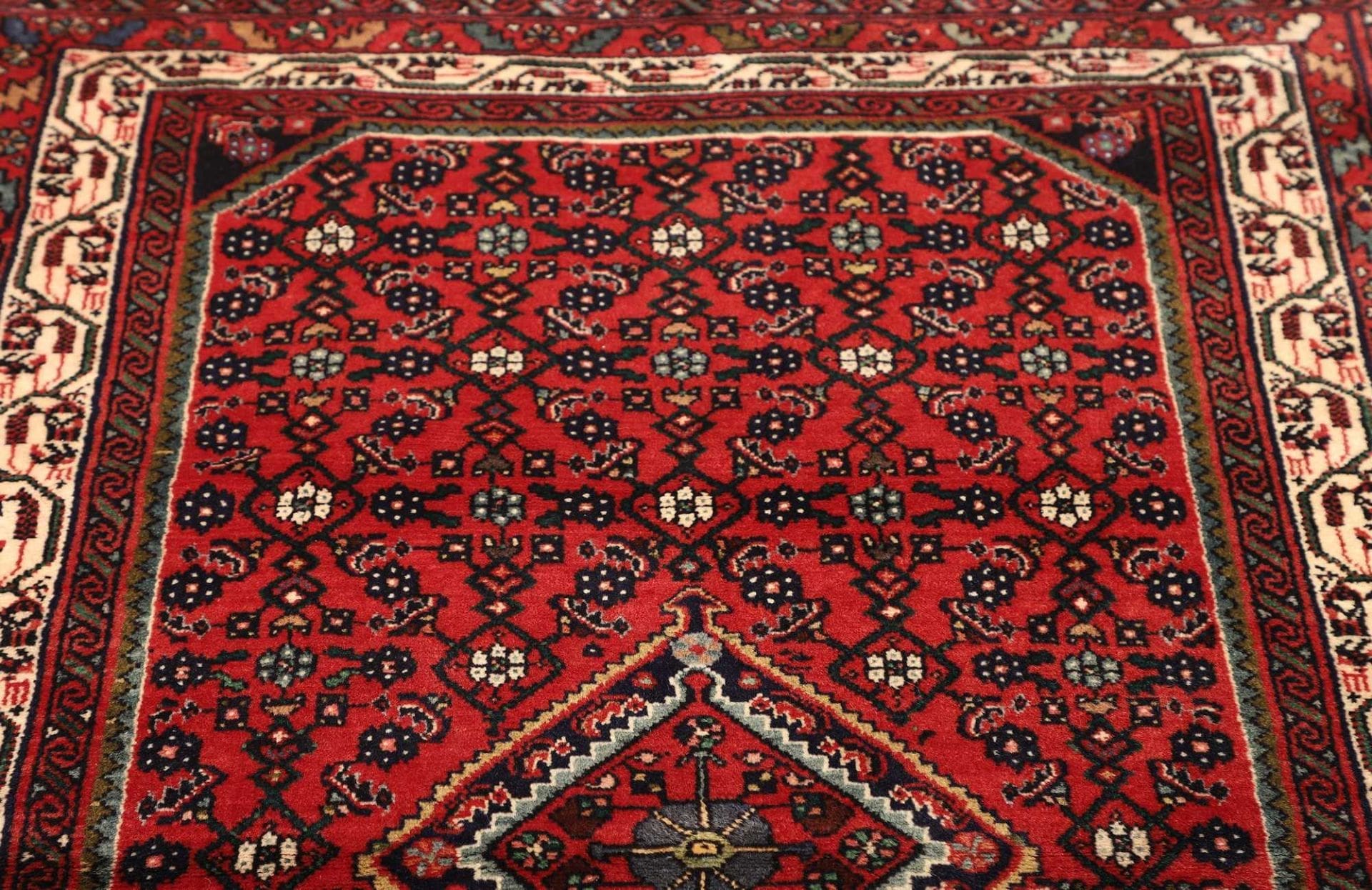 Hamadan Perserteppich aus Iran, 101 × 143 cm
