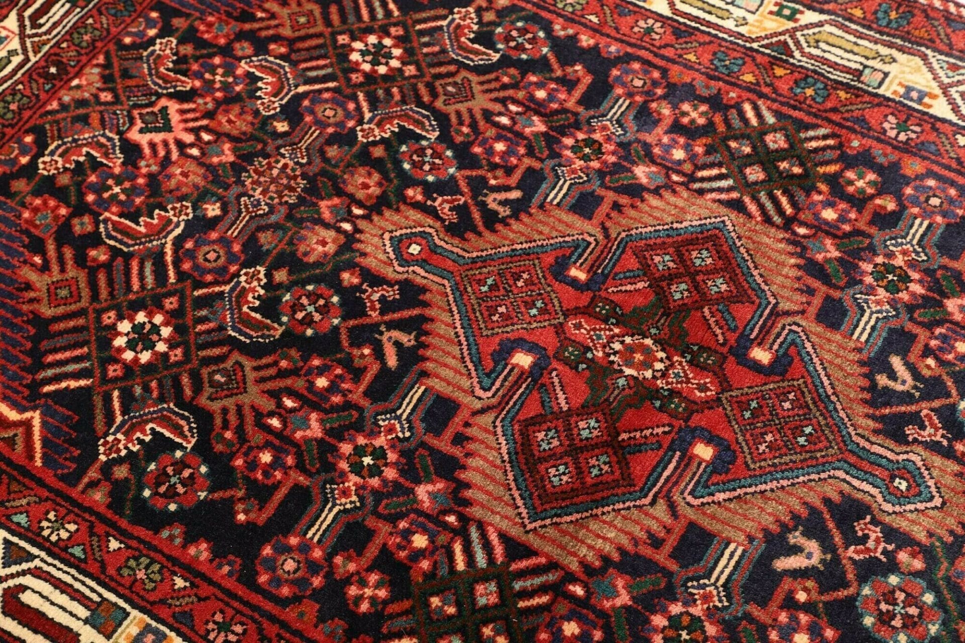 Hamadan Herati Perserteppich aus Iran, 115 × 175 cm