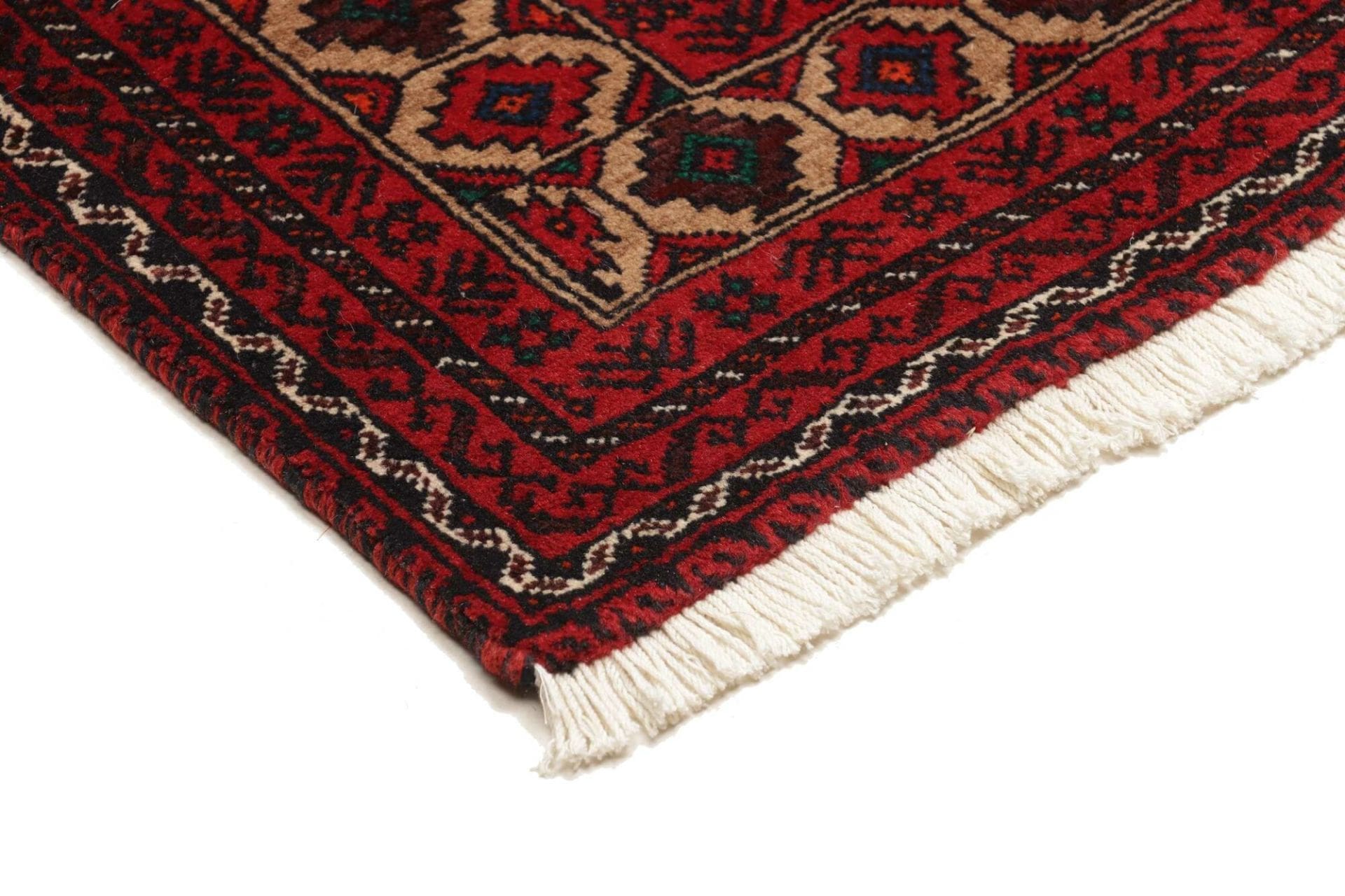 handgeknupfter-orientteppich-99-x-181cm-aus-schurwolle-floral-4 Handgeknüpfter Perserteppich, 99 × 181 cm, Wolle