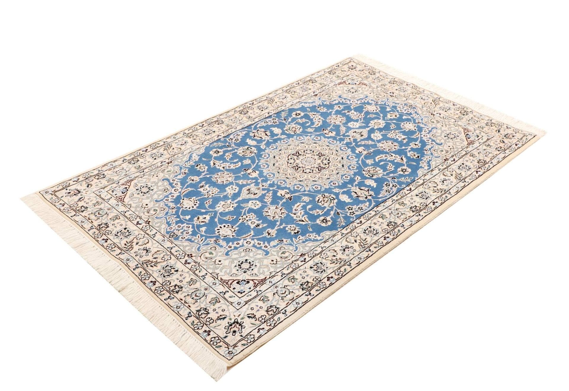 nain-teppich-103-x-160-cm-florale-muster-handgeknupft-1 Nain Perserteppich aus Iran, 103 × 160 cm
