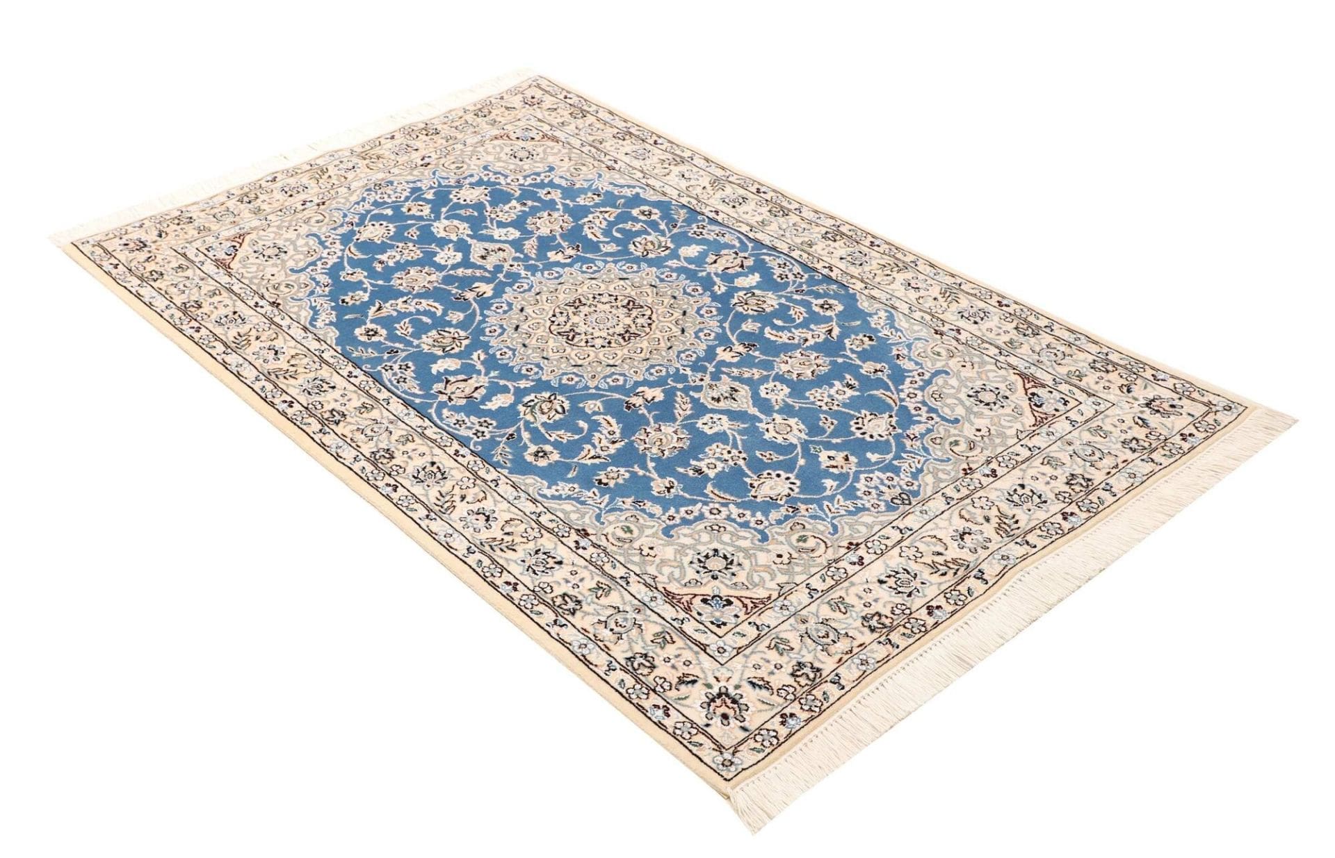 nain-teppich-103-x-160-cm-florale-muster-handgeknupft-2 Nain Perserteppich aus Iran, 103 × 160 cm