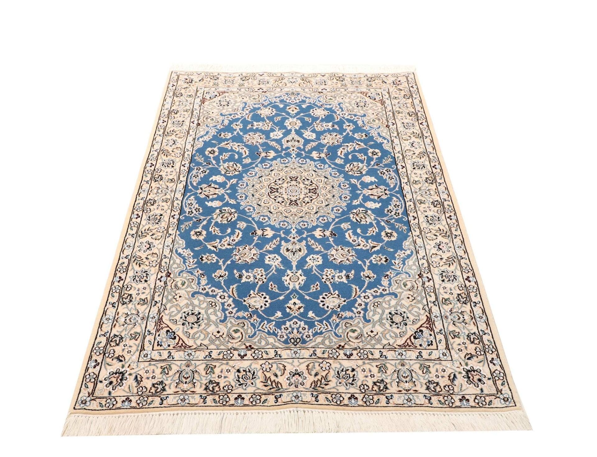 nain-teppich-103-x-160-cm-florale-muster-handgeknupft-3 Nain Perserteppich aus Iran, 103 × 160 cm