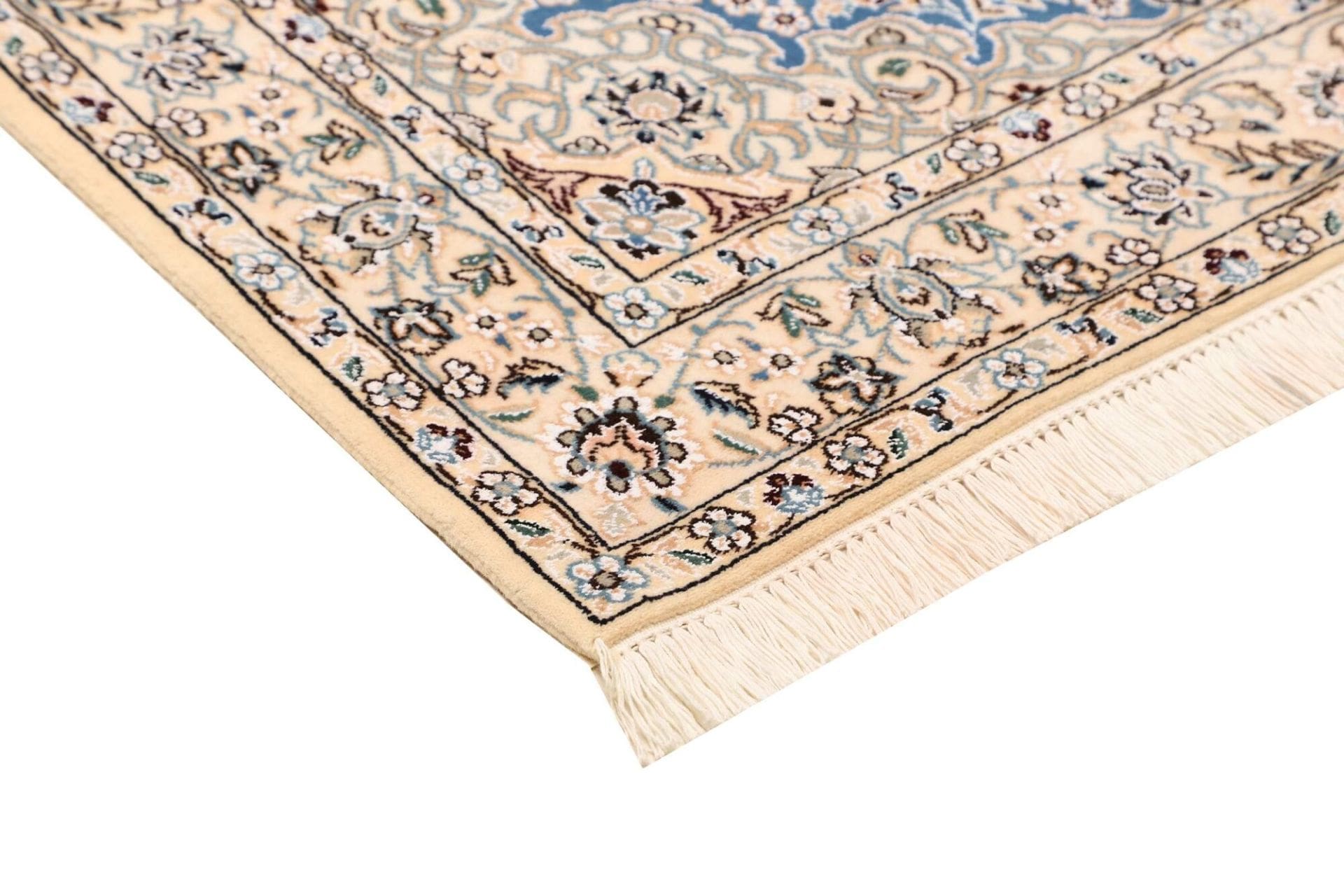 nain-teppich-103-x-160-cm-florale-muster-handgeknupft-4 Nain Perserteppich aus Iran, 103 × 160 cm