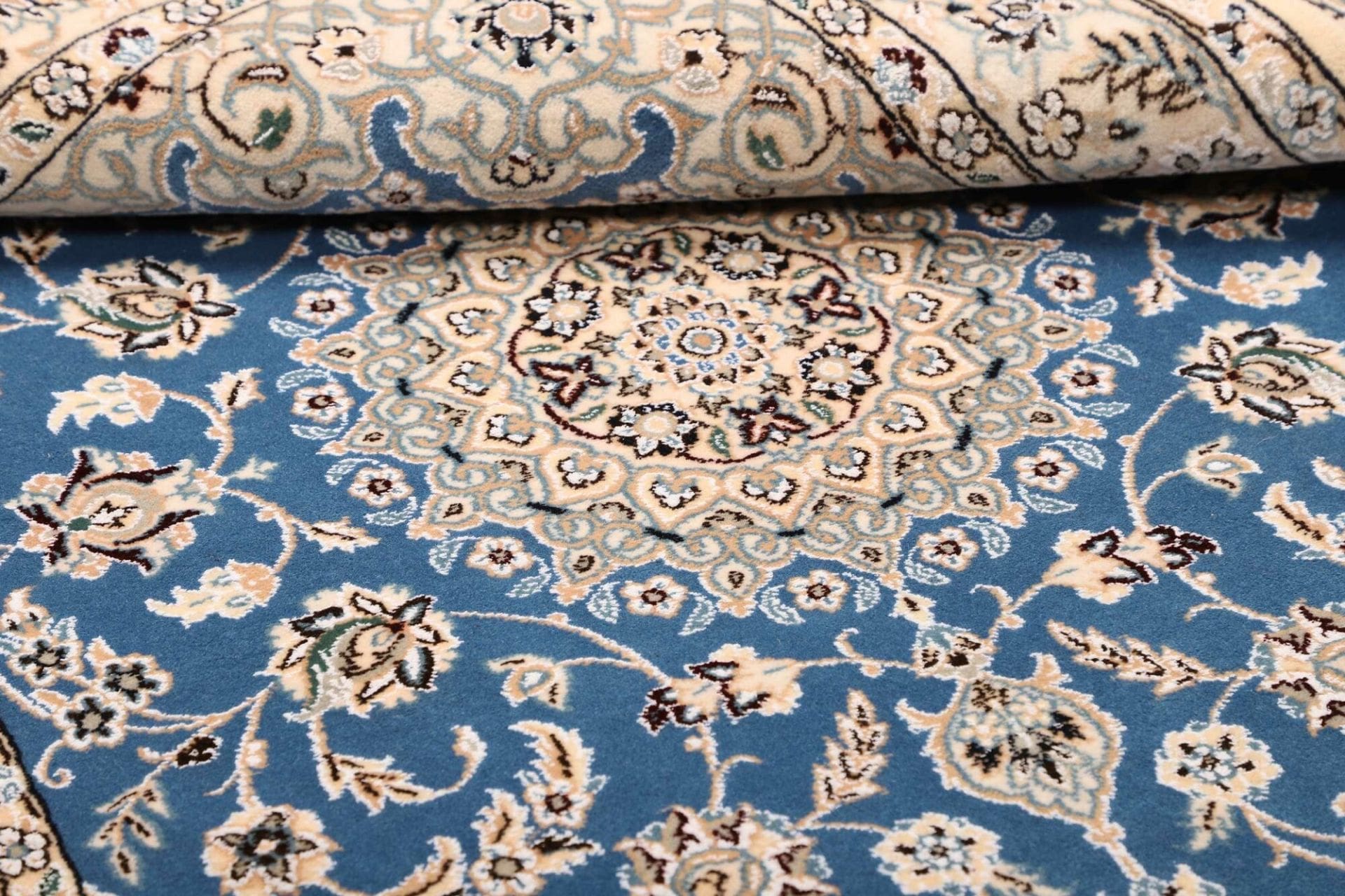 nain-teppich-103-x-160-cm-florale-muster-handgeknupft-9 Nain Perserteppich aus Iran, 103 × 160 cm