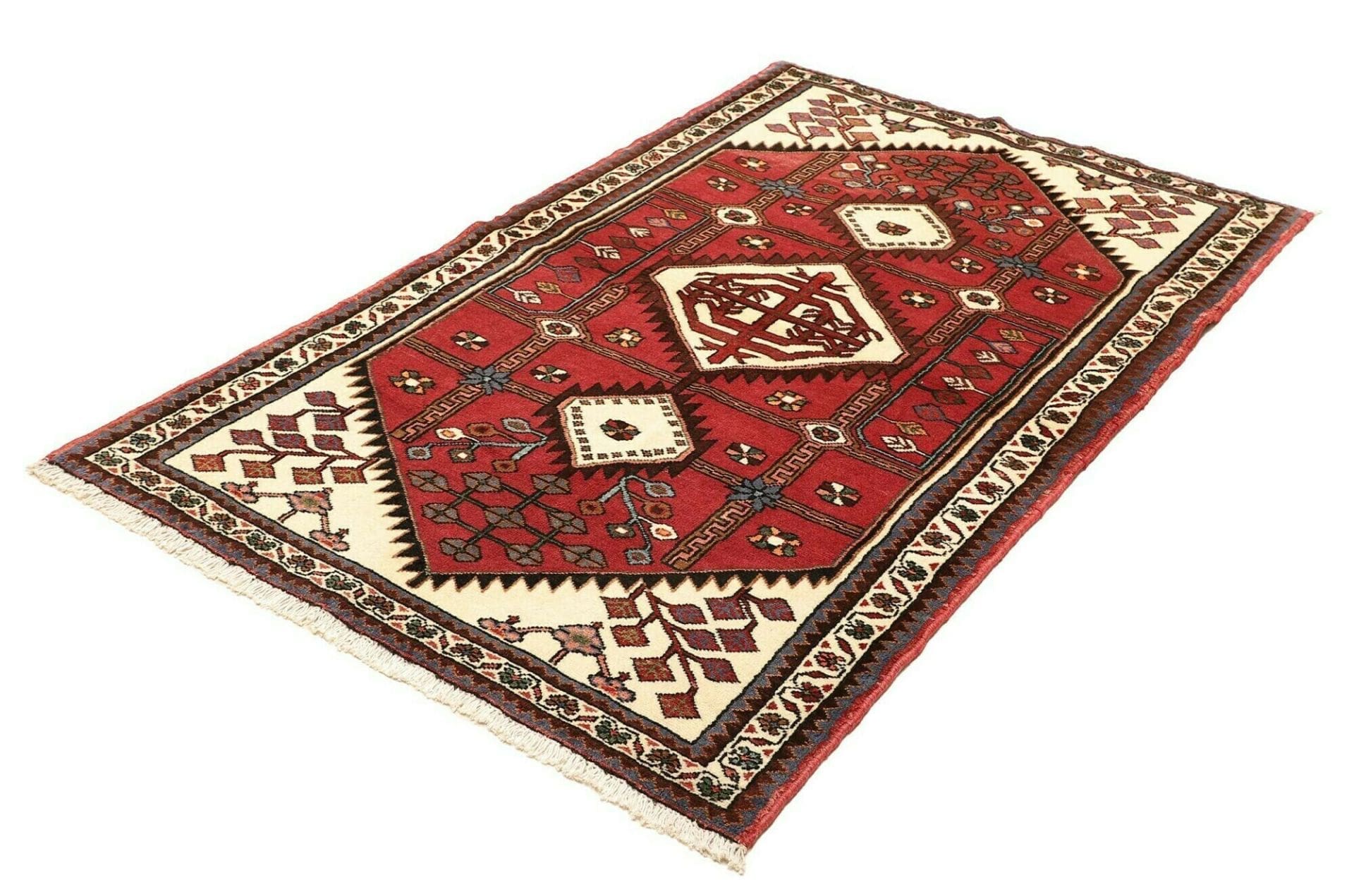 Hamadan Herati Perserteppich aus Iran, 110 × 176 cm