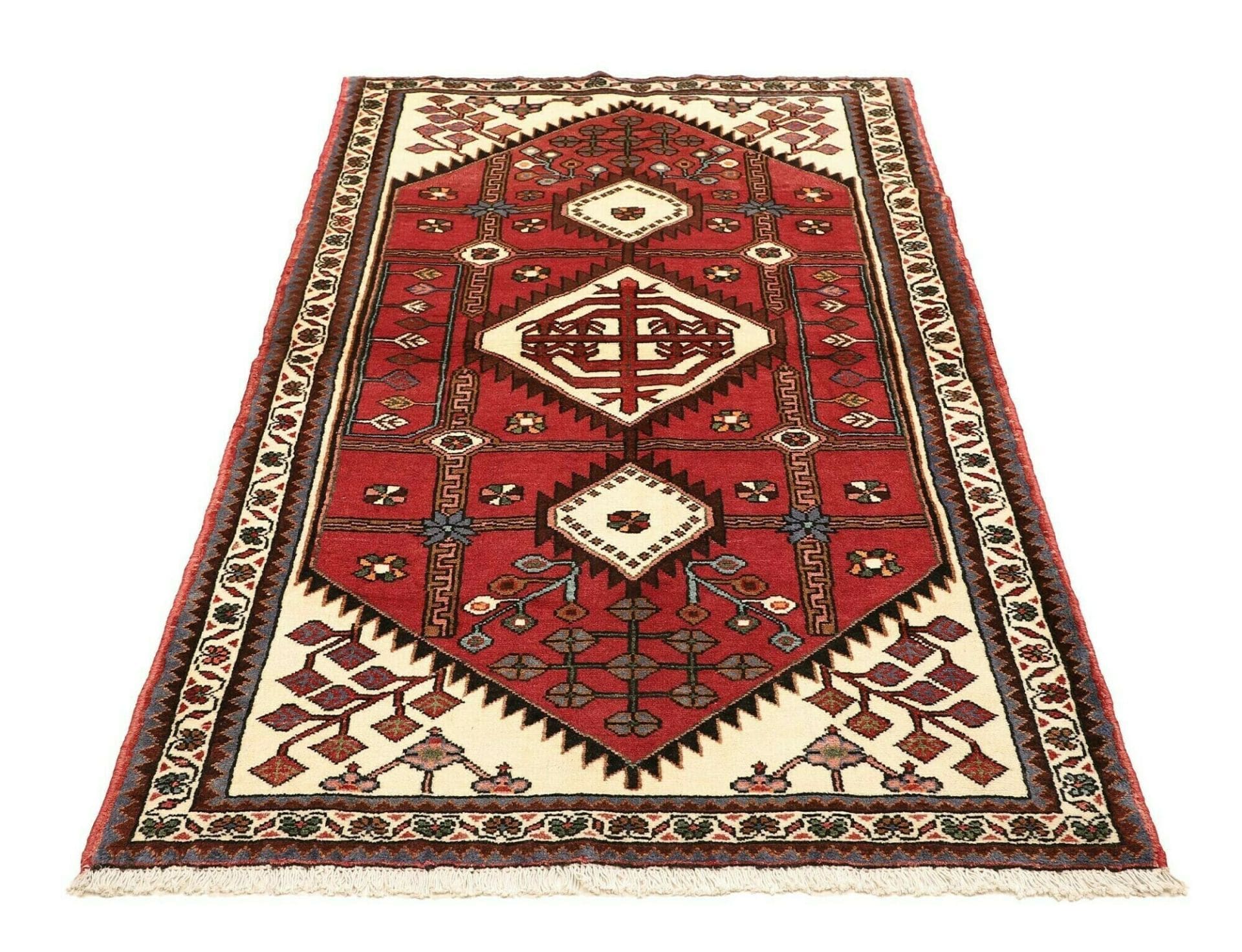 Hamadan Herati Perserteppich aus Iran, 110 × 176 cm