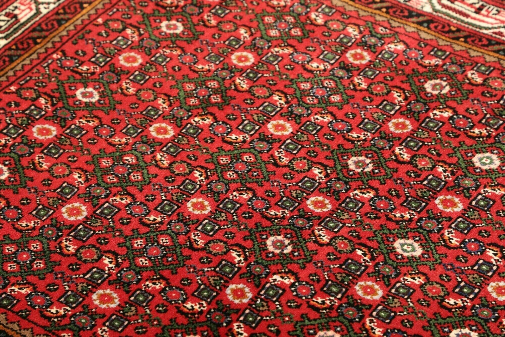 Handgeknüpfter Hamadan Herati Perserteppich 105 × 145 cm