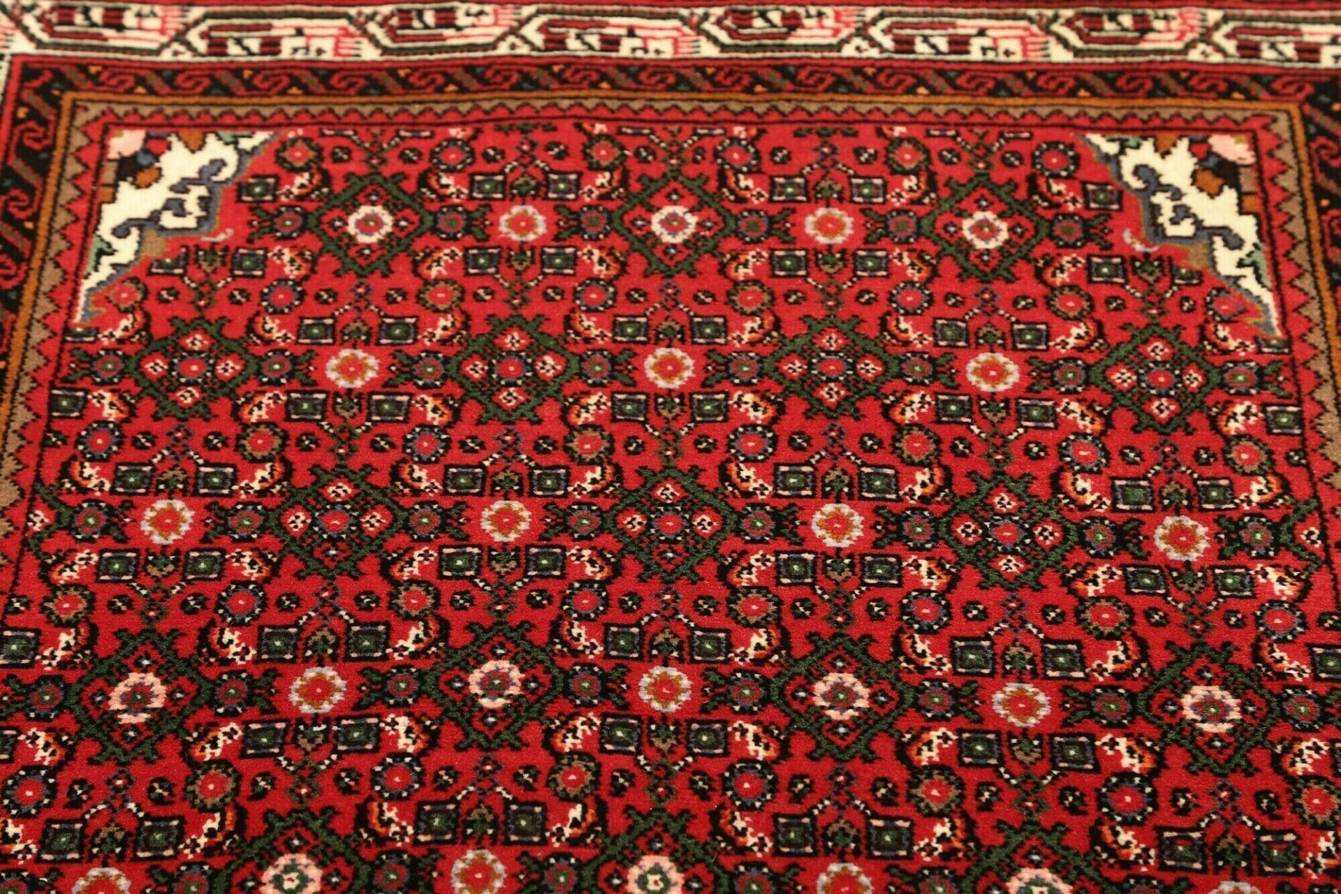 Handgeknüpfter Hamadan Herati Perserteppich 105 × 145 cm