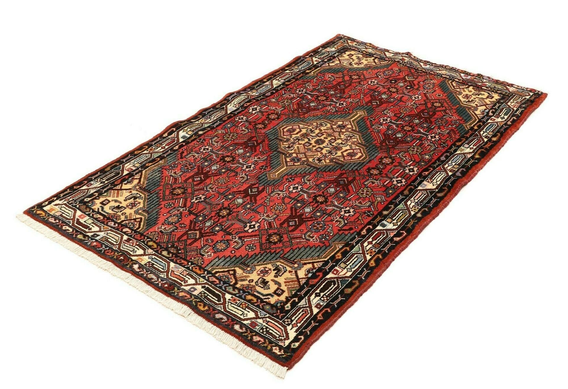Hamadan Herati Perserteppich 106 × 168 cm aus Wolle, handgeknüpft