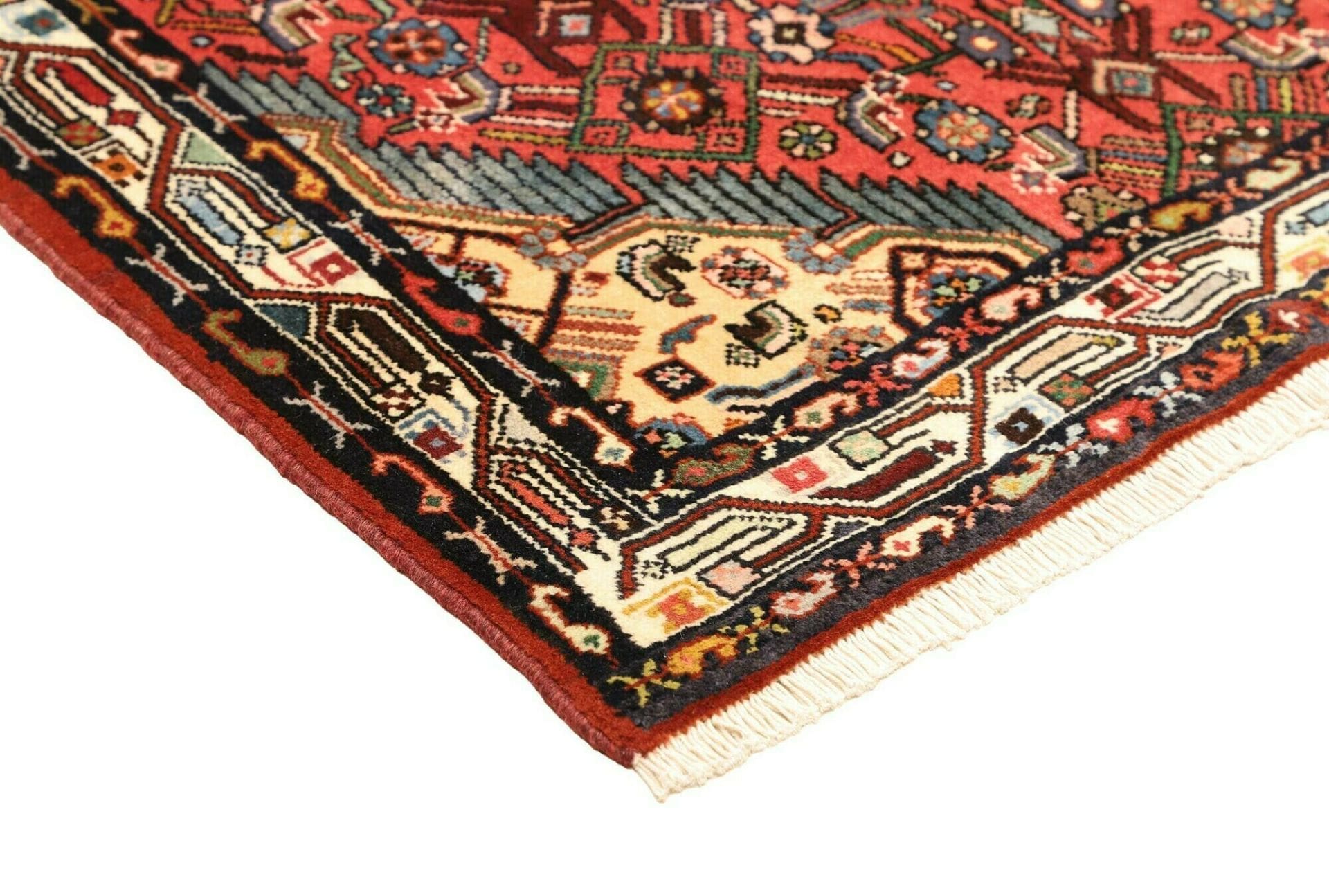 Hamadan Herati Perserteppich 106 × 168 cm aus Wolle, handgeknüpft