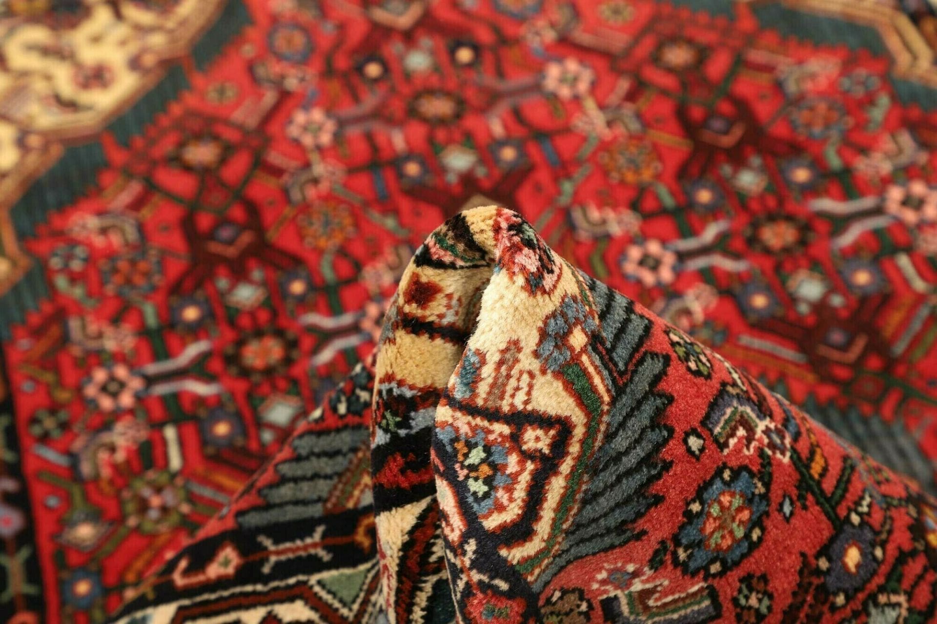 Hamadan Herati Perserteppich 106 × 168 cm aus Wolle, handgeknüpft